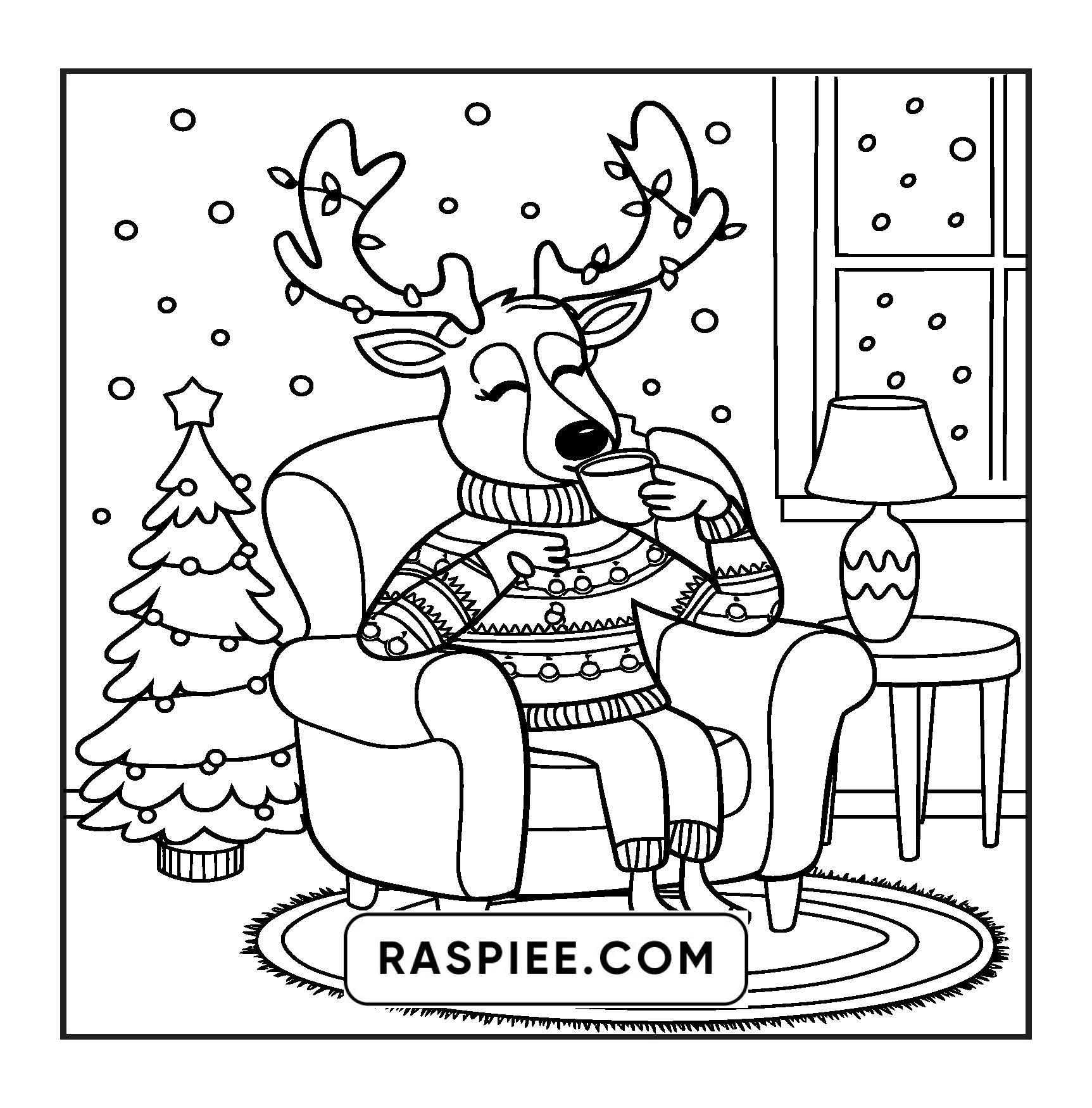 90 Bold and Easy Merry Christmas Coloring Pages
