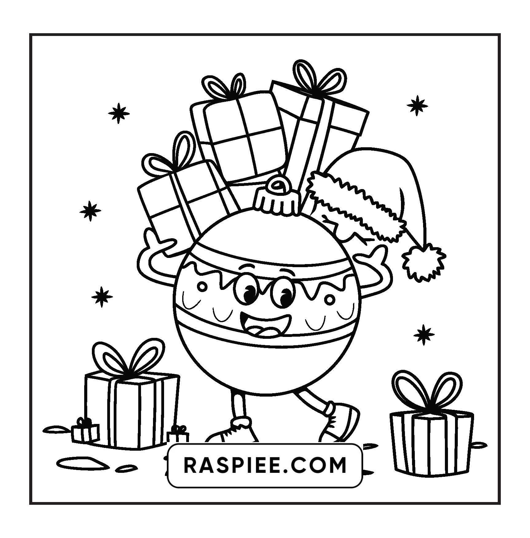 90 Bold and Easy Merry Christmas Coloring Pages