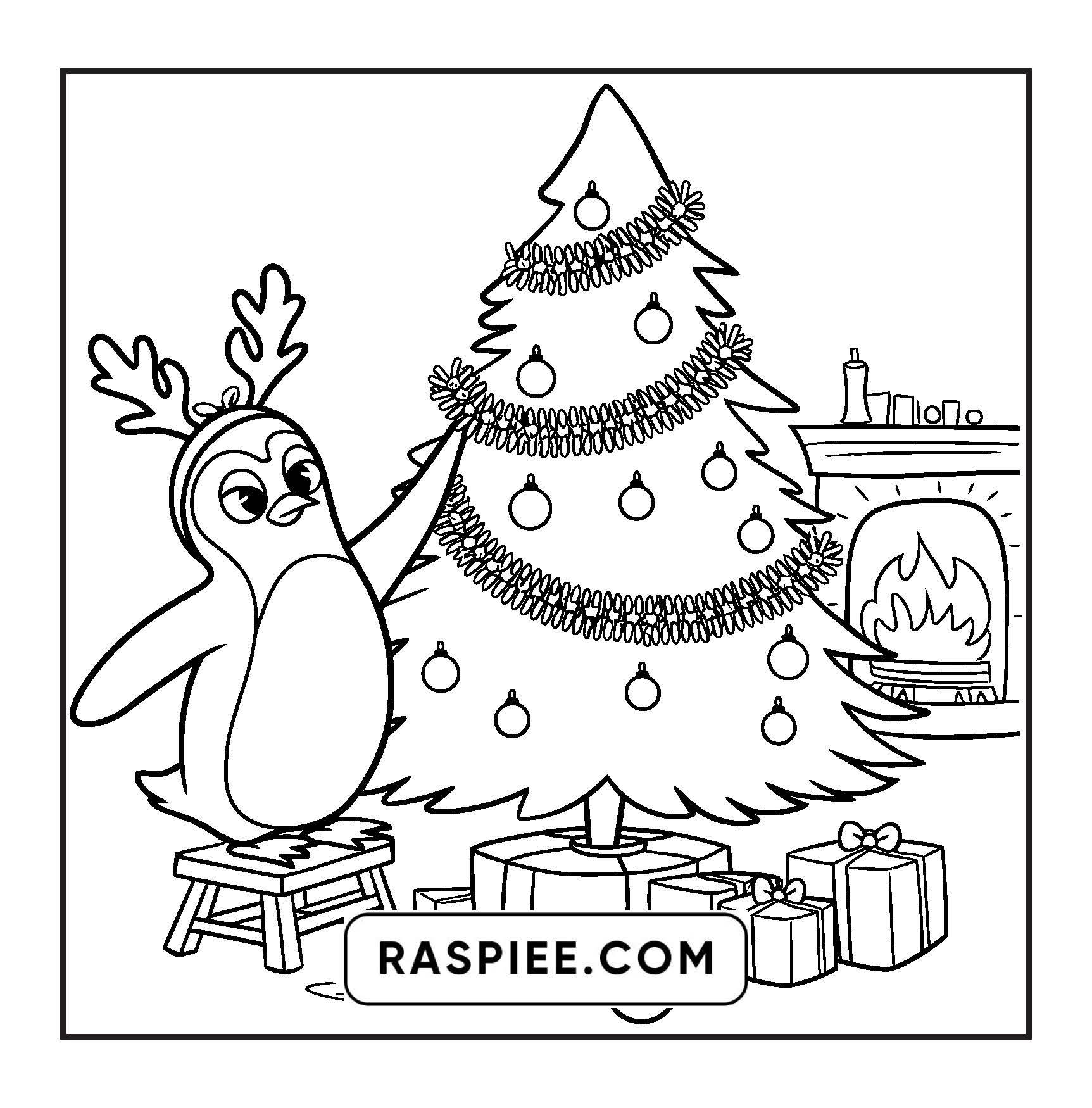 90 Bold and Easy Merry Christmas Coloring Pages