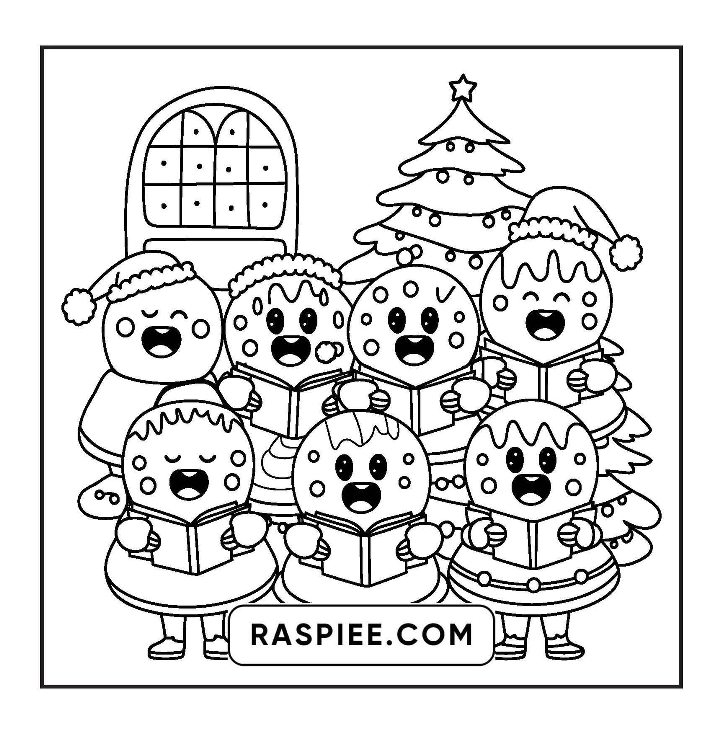 90 Bold and Easy Merry Christmas Coloring Pages