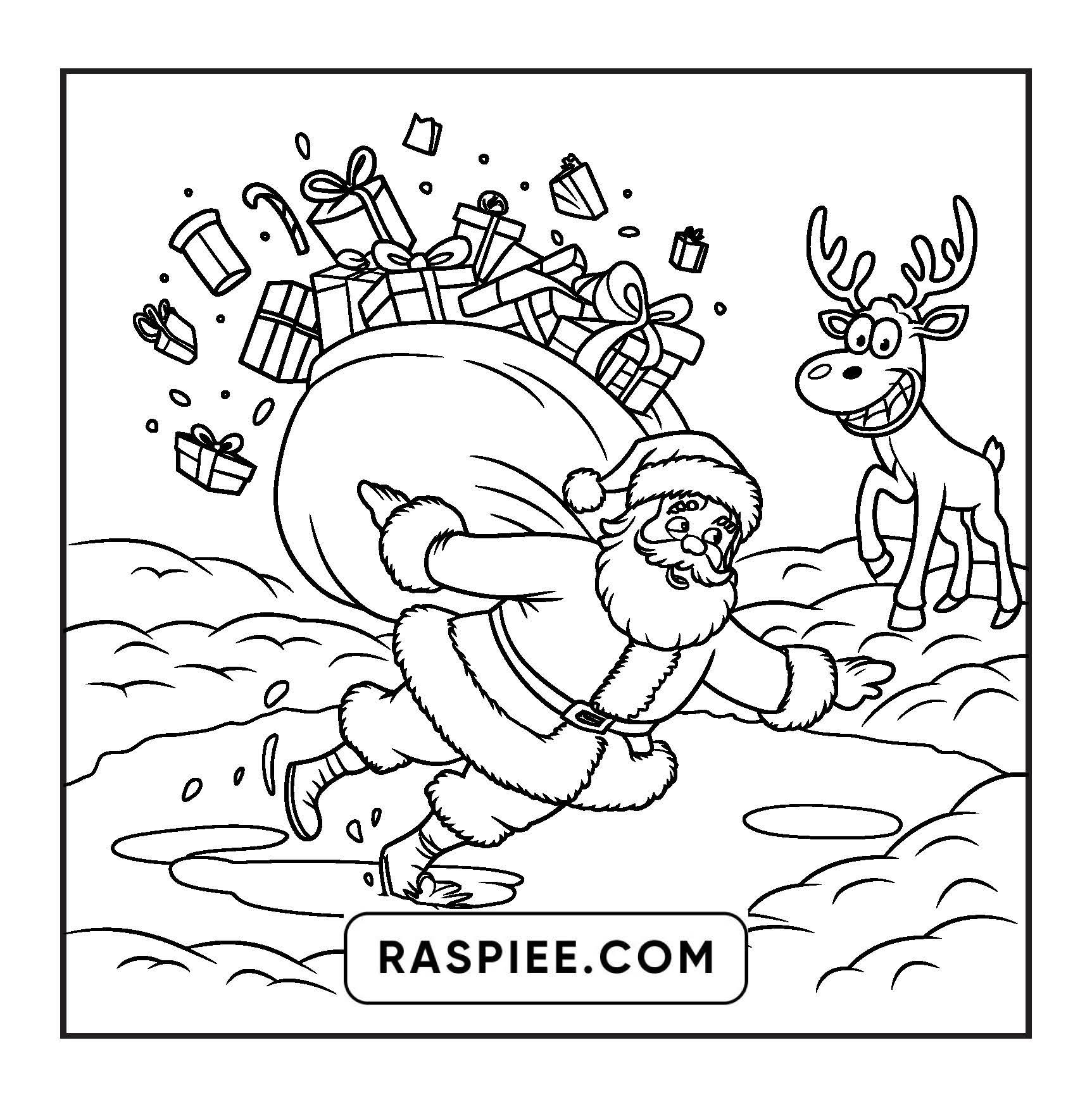 90 Bold and Easy Merry Christmas Coloring Pages