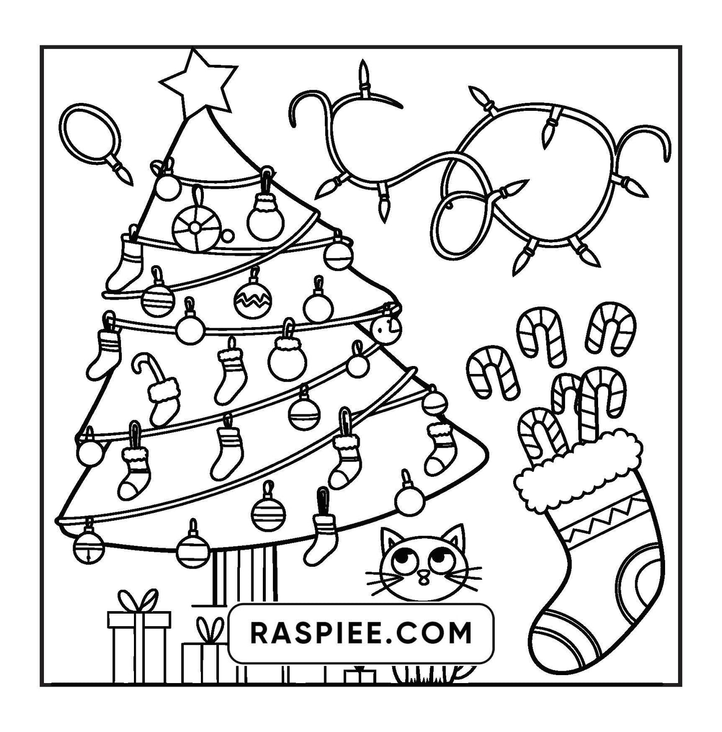 90 Bold and Easy Merry Christmas Coloring Pages