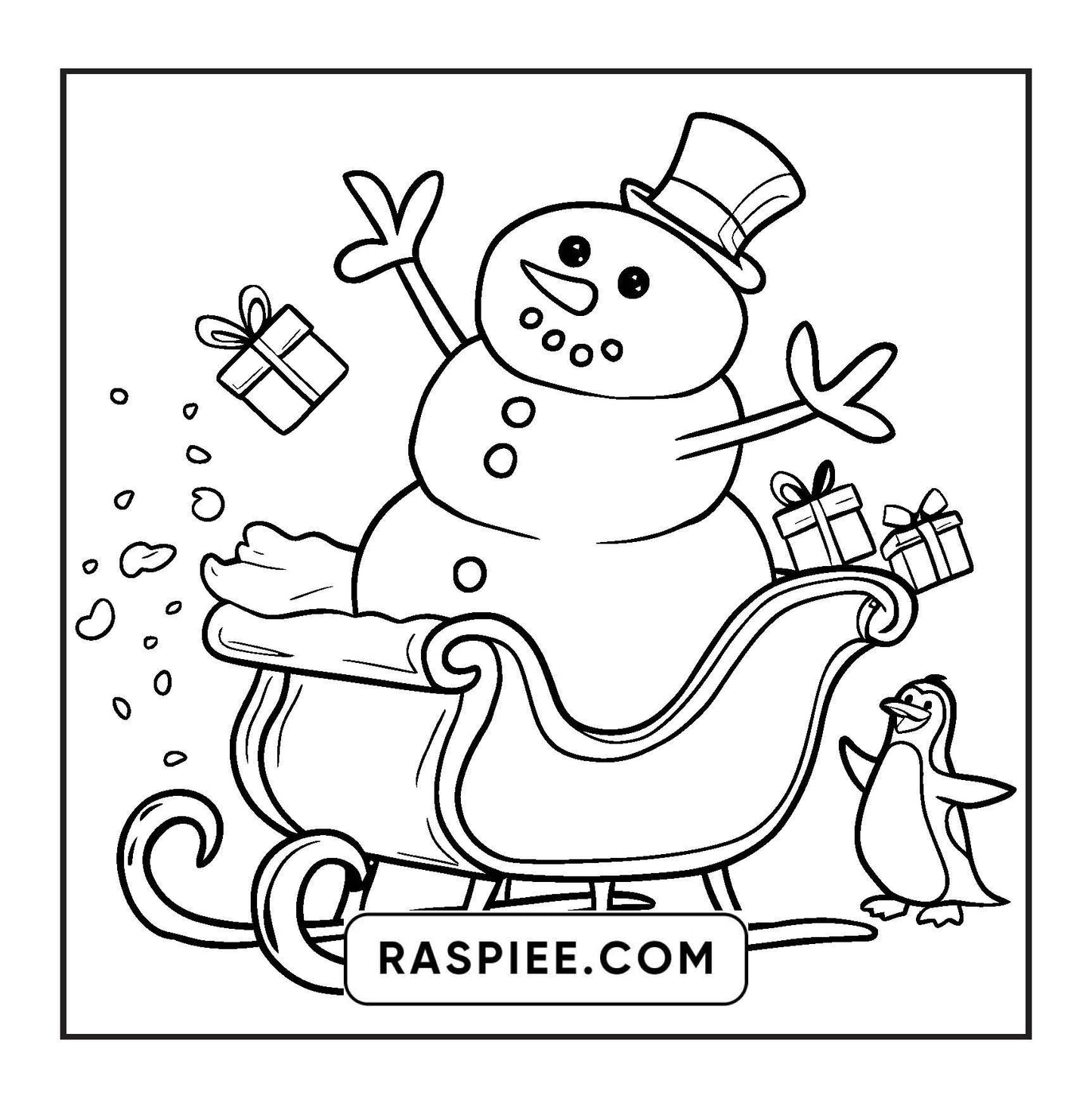 90 Bold and Easy Merry Christmas Coloring Pages