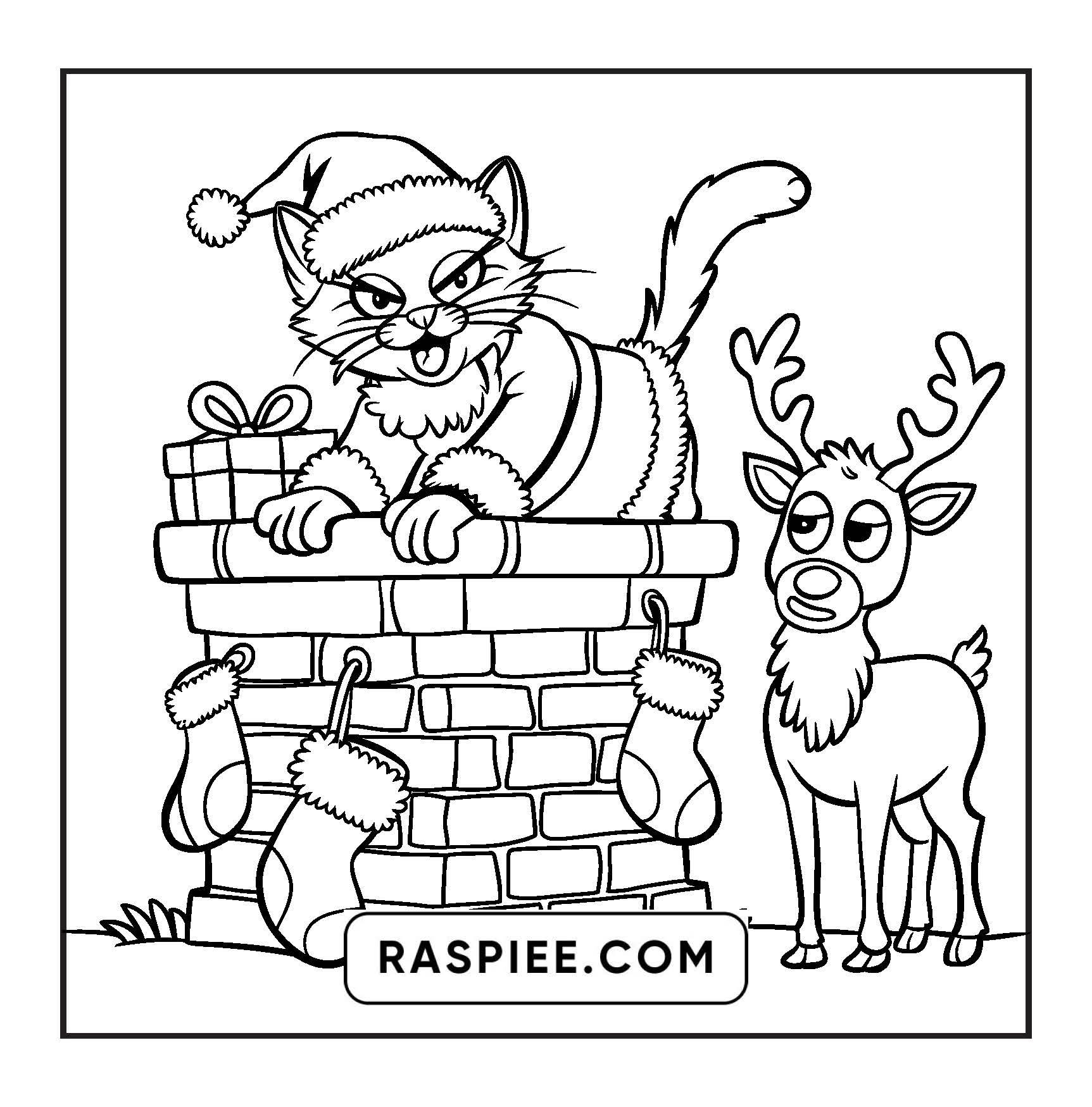 90 Bold and Easy Merry Christmas Coloring Pages