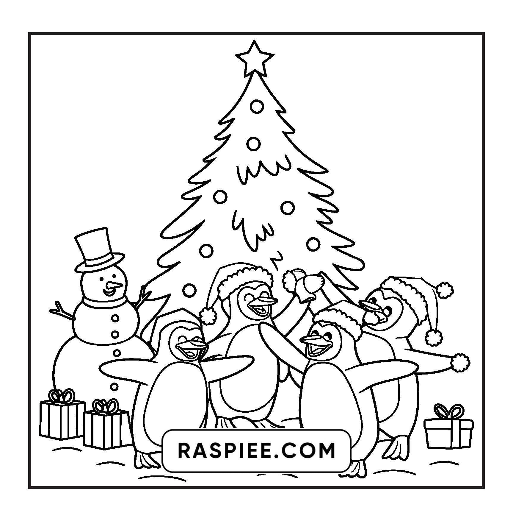 90 Bold and Easy Merry Christmas Coloring Pages