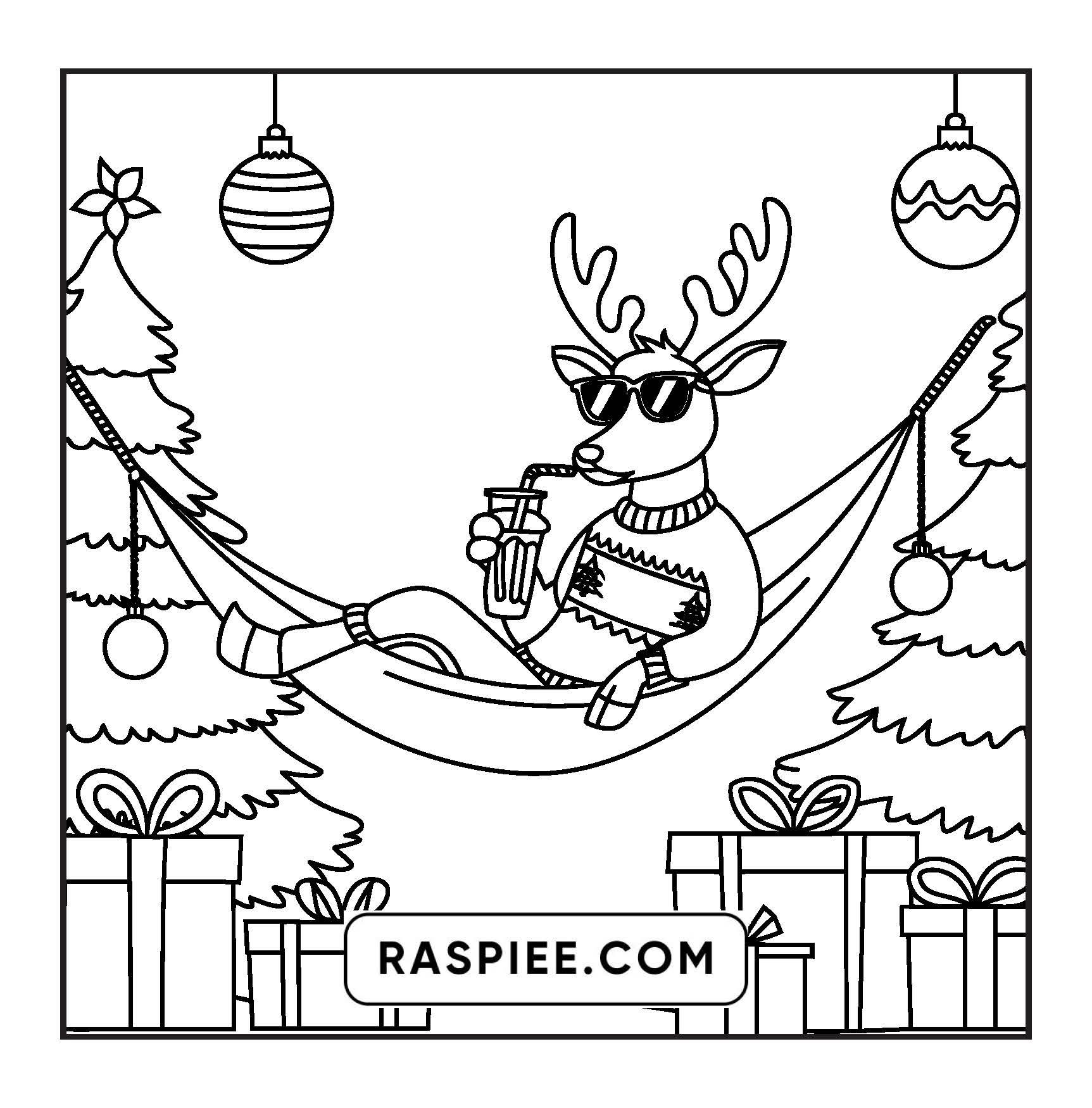 90 Bold and Easy Merry Christmas Coloring Pages
