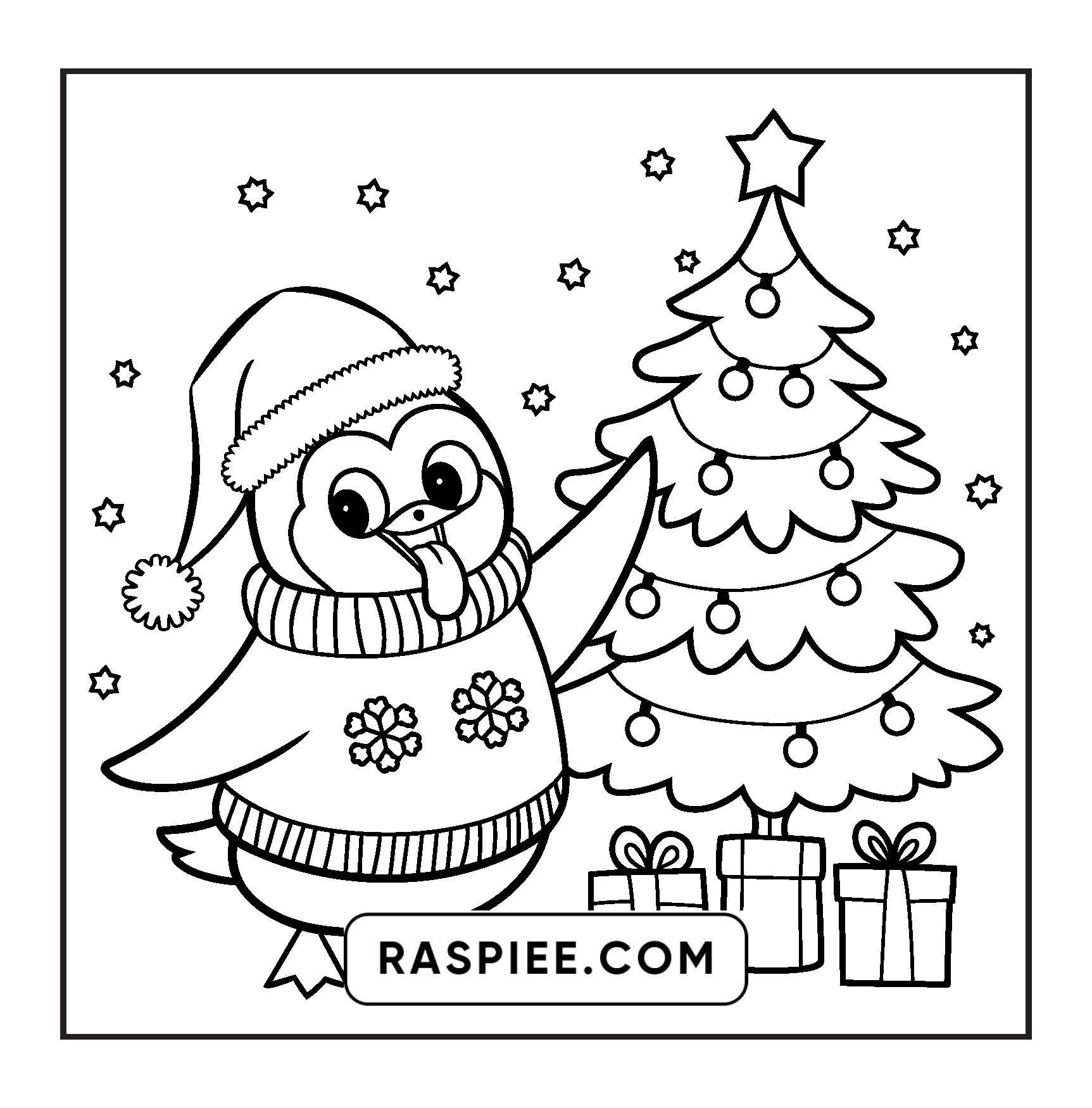 90 Bold and Easy Merry Christmas Coloring Pages