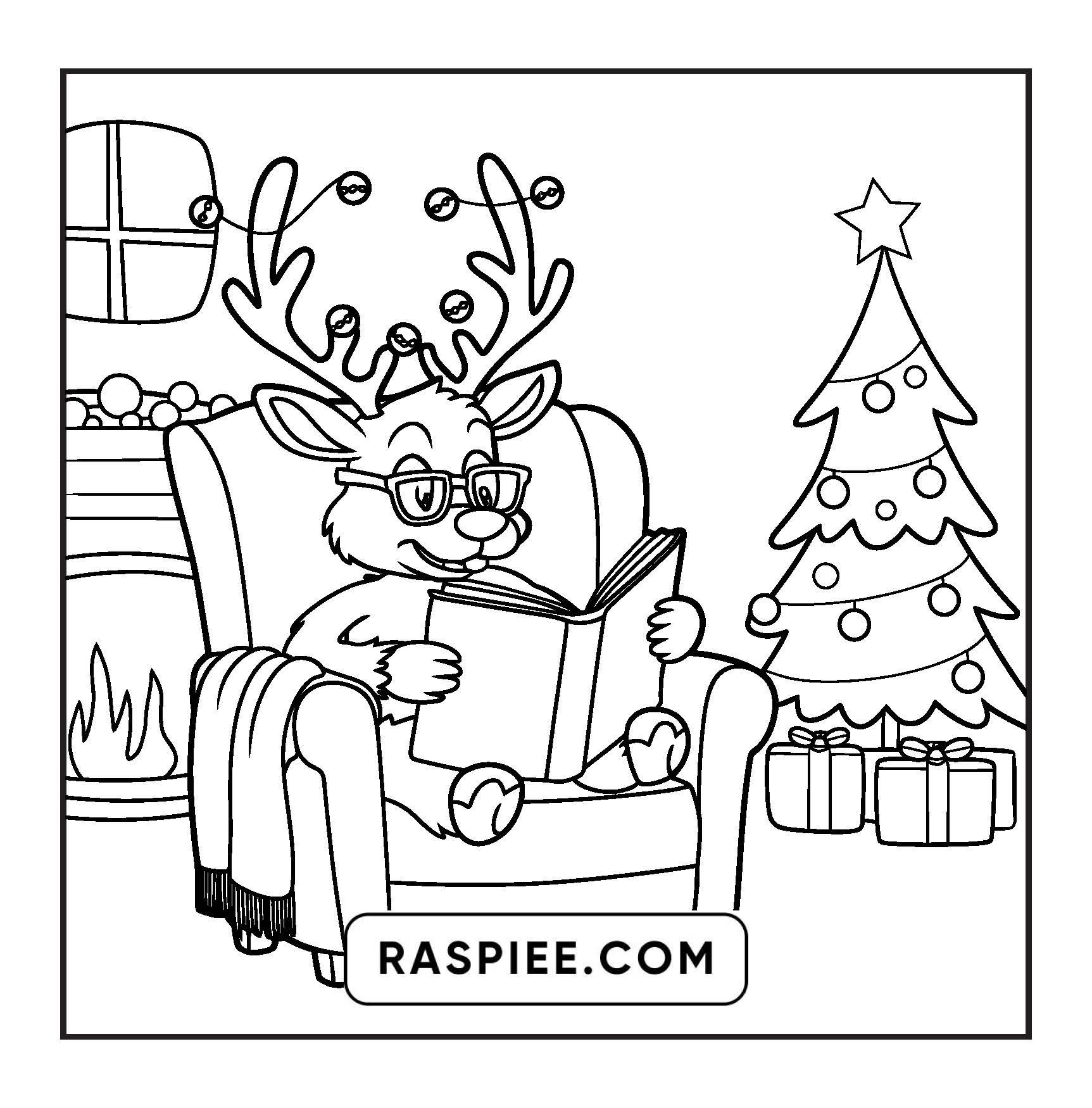 90 Bold and Easy Merry Christmas Coloring Pages