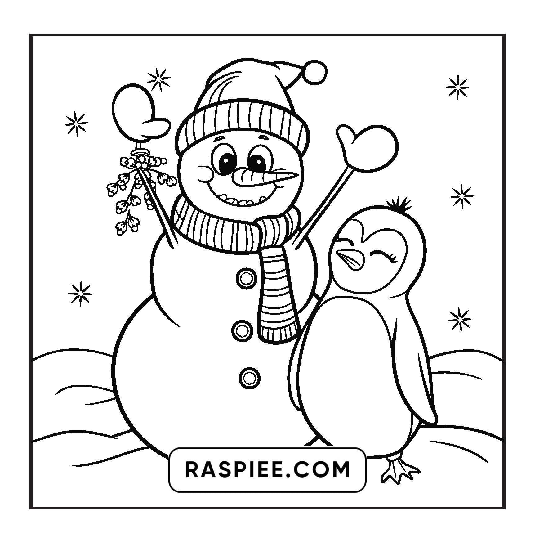 90 Bold and Easy Merry Christmas Coloring Pages