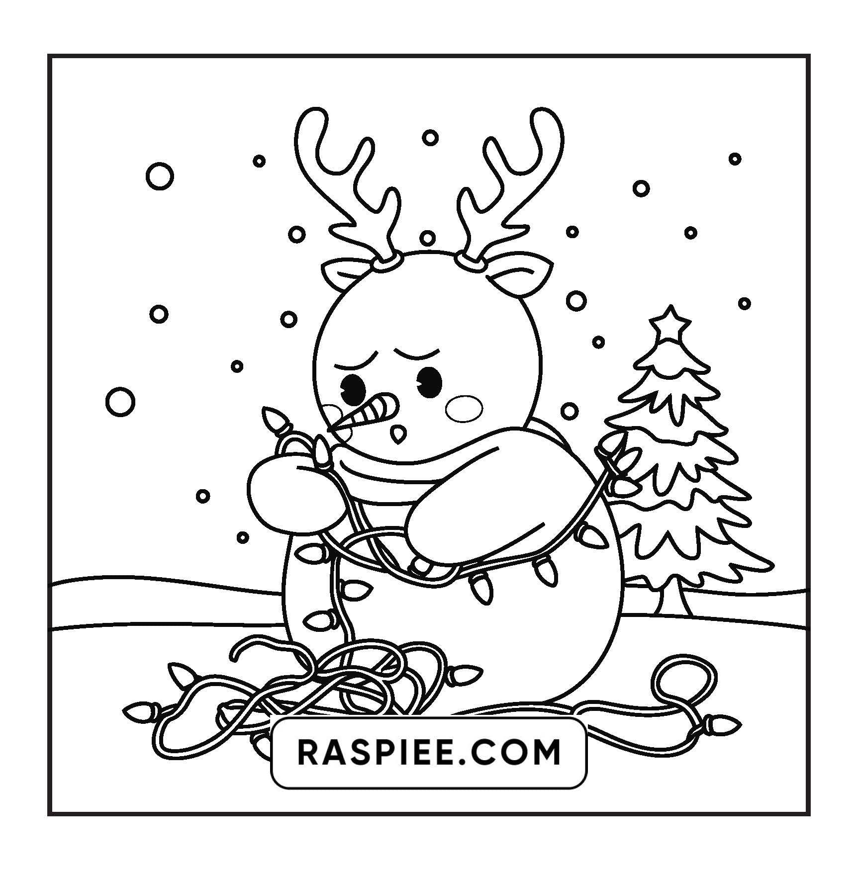 90 Bold and Easy Merry Christmas Coloring Pages