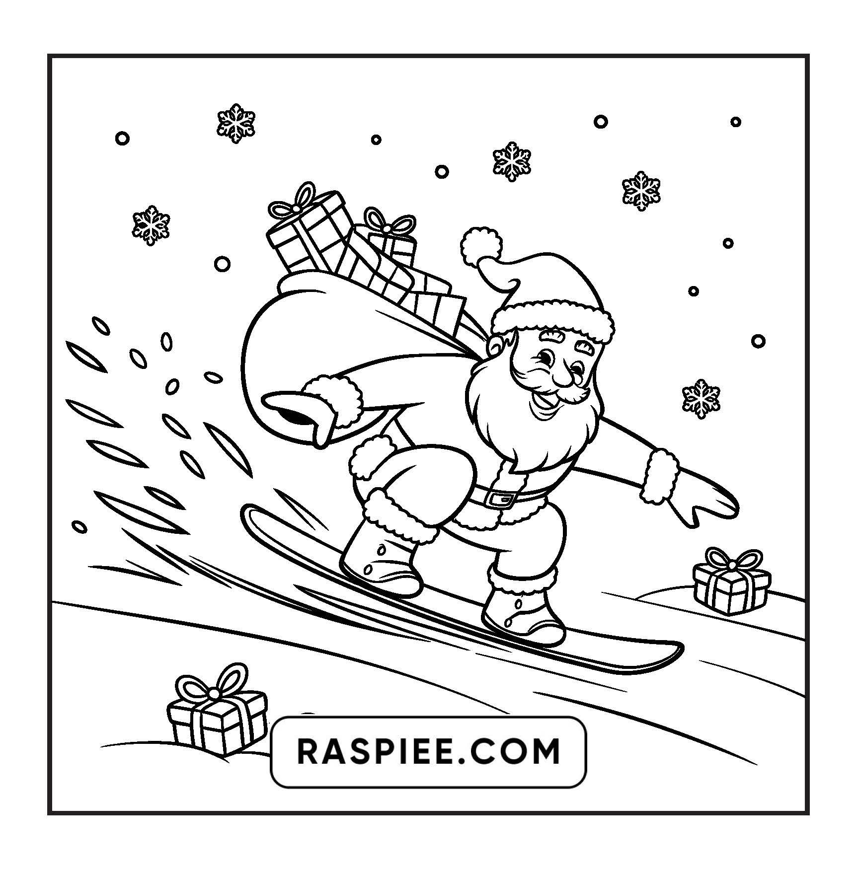 90 Bold and Easy Merry Christmas Coloring Pages