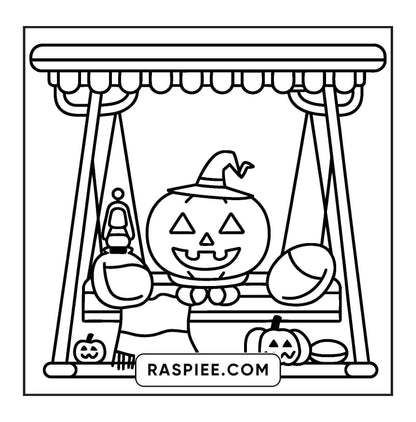 93 Bold and Easy Little Spooky Coloring Pages Printable PDF Instant Download