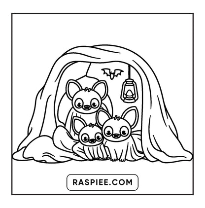 93 Bold and Easy Little Spooky Coloring Pages Printable PDF Instant Download