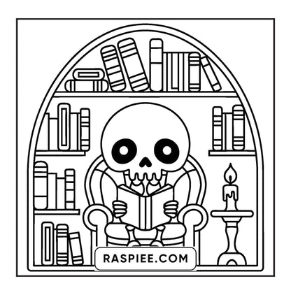 93 Bold and Easy Little Spooky Coloring Pages Printable PDF Instant Download
