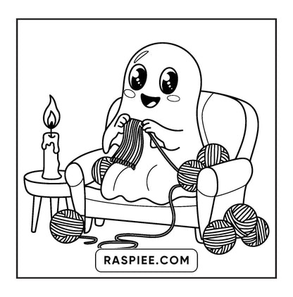 93 Bold and Easy Little Spooky Coloring Pages Printable PDF Instant Download