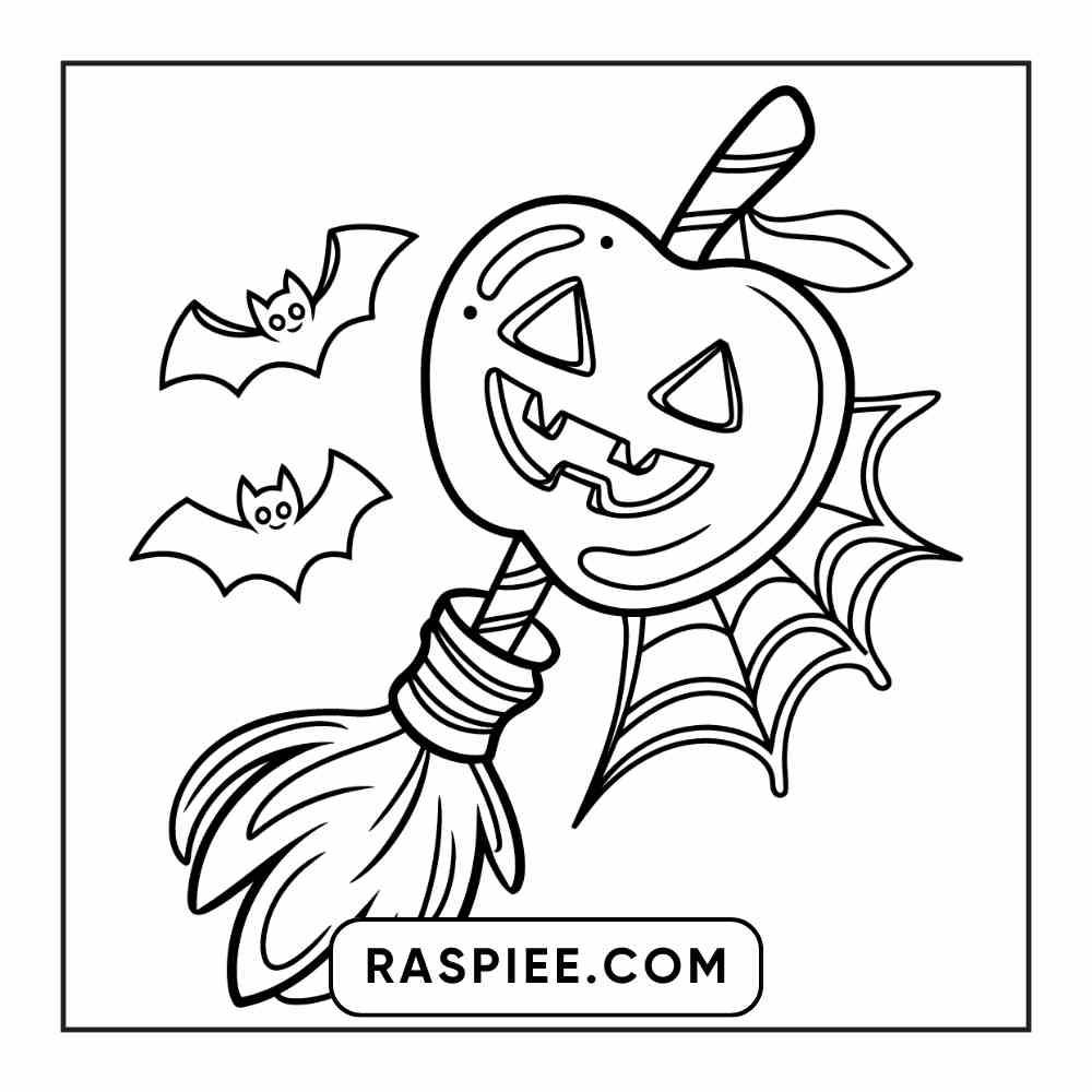 100 Bold Easy Spooky Food & Drinks Coloring Pages Printable PDF Instant Download