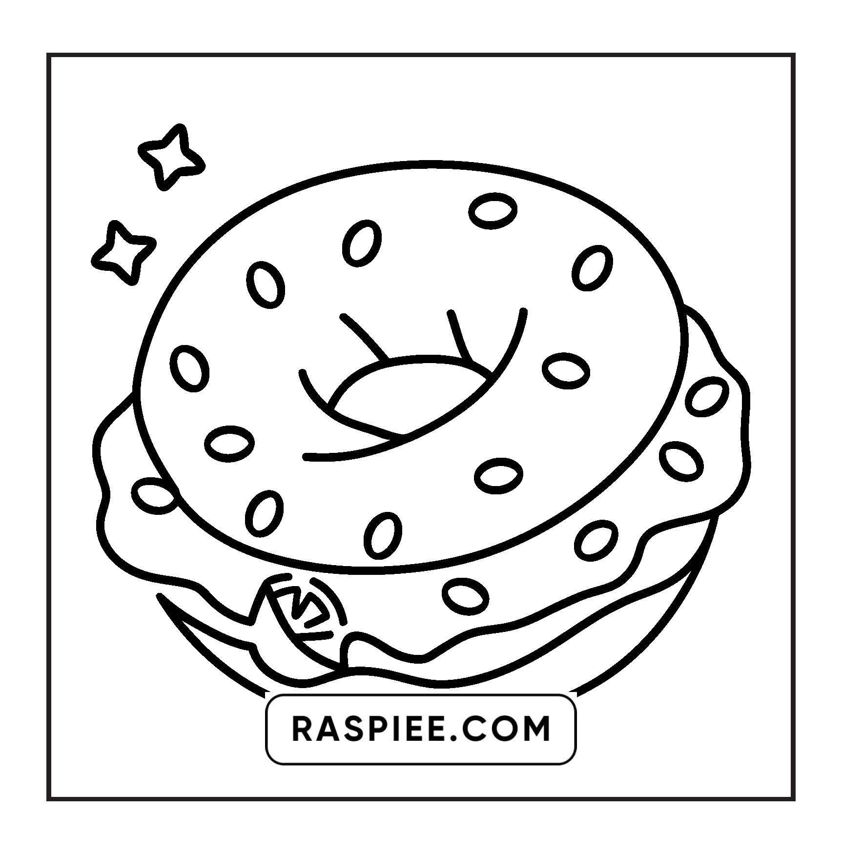 96 Food & Snacks Coloring Pages Bold & Easy Printable