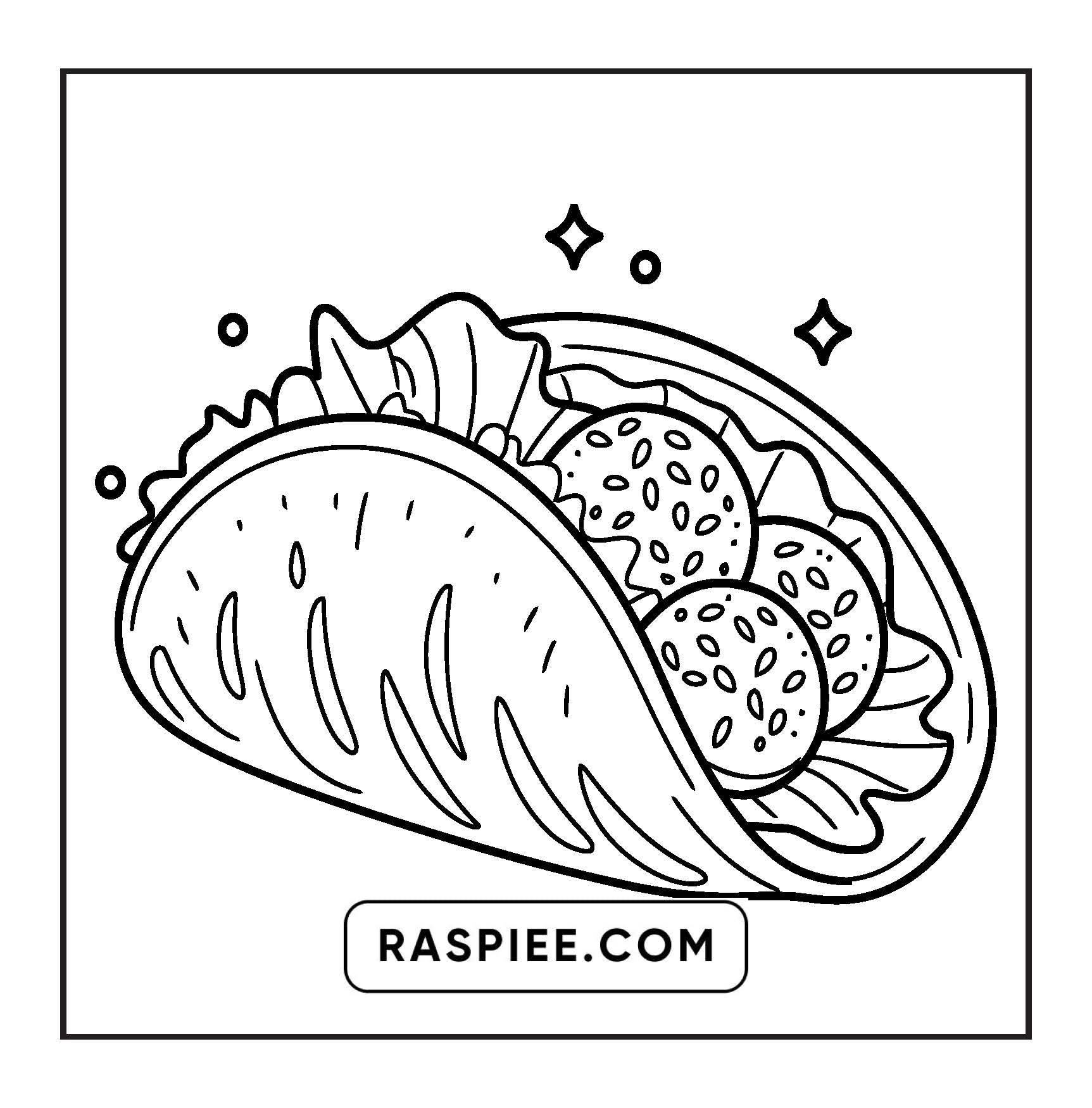 96 Food & Snacks Coloring Pages Bold & Easy Printable