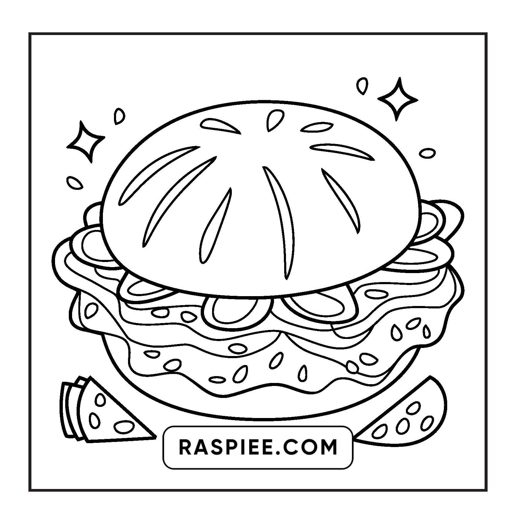 96 Food & Snacks Coloring Pages Bold & Easy Printable