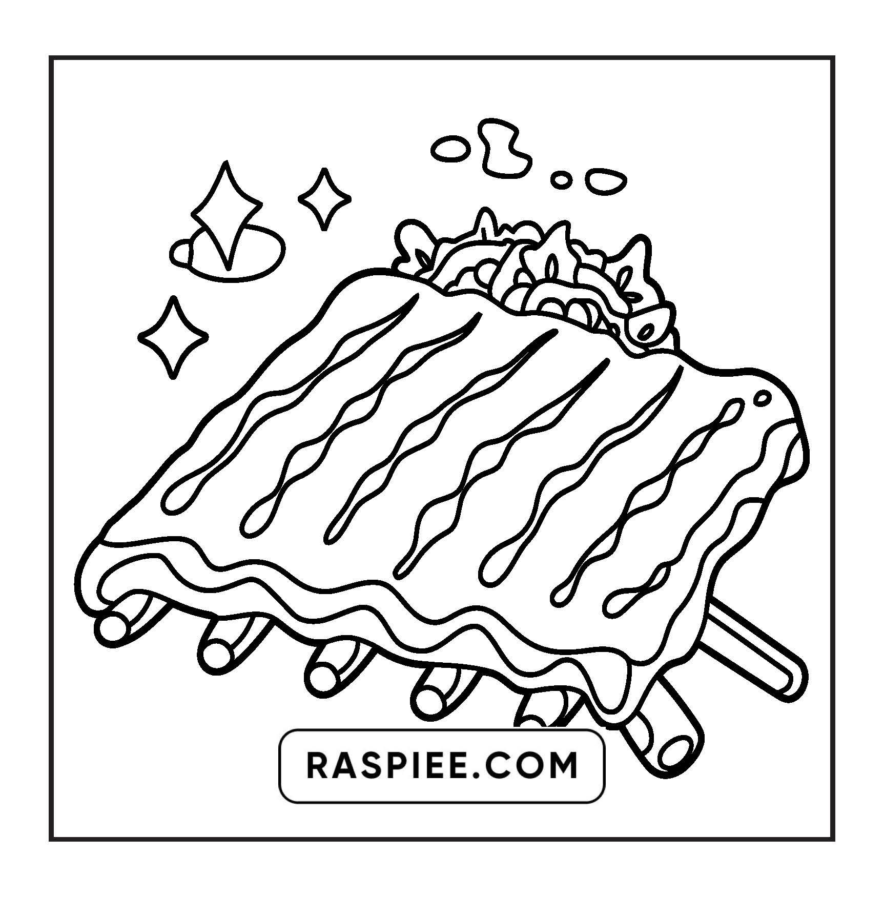 96 Food & Snacks Coloring Pages Bold & Easy Printable