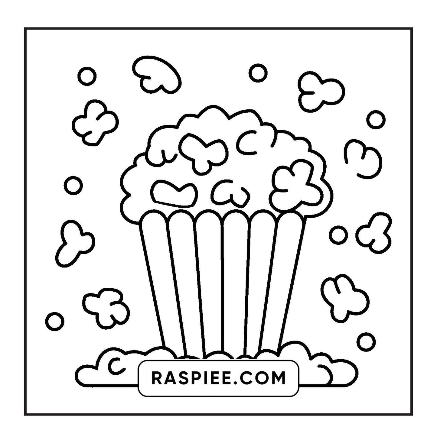 96 Food & Snacks Coloring Pages Bold & Easy Printable