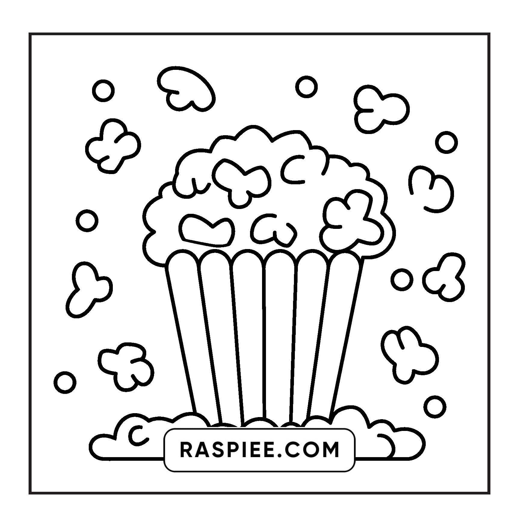 96 Food & Snacks Coloring Pages Bold & Easy Printable