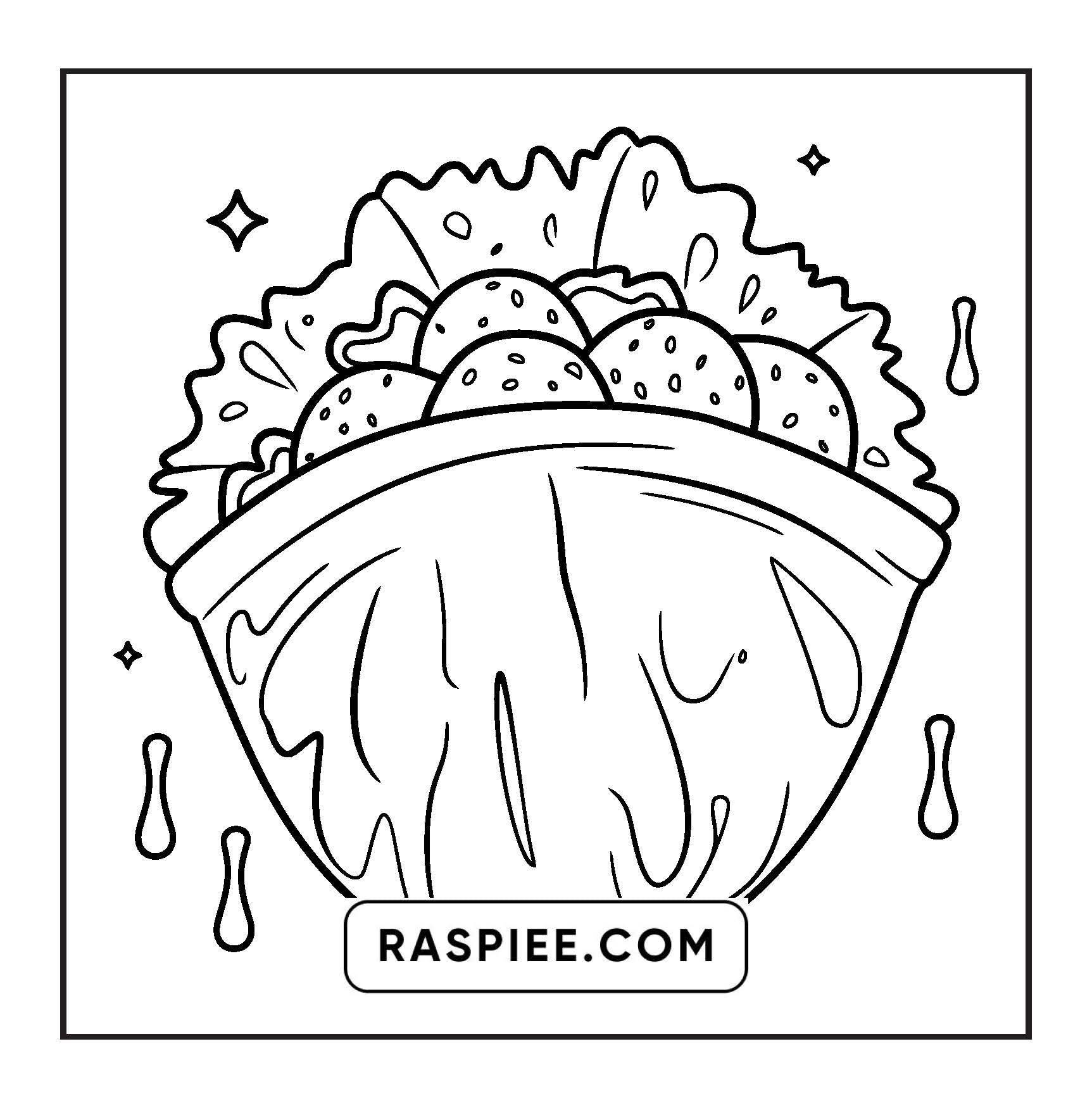96 Food & Snacks Coloring Pages Bold & Easy Printable