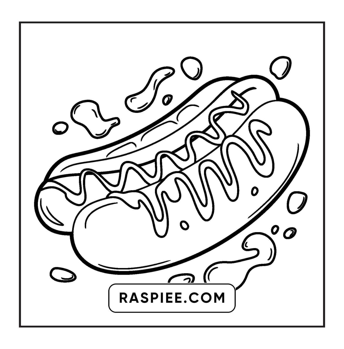 96 Food & Snacks Coloring Pages Bold & Easy Printable
