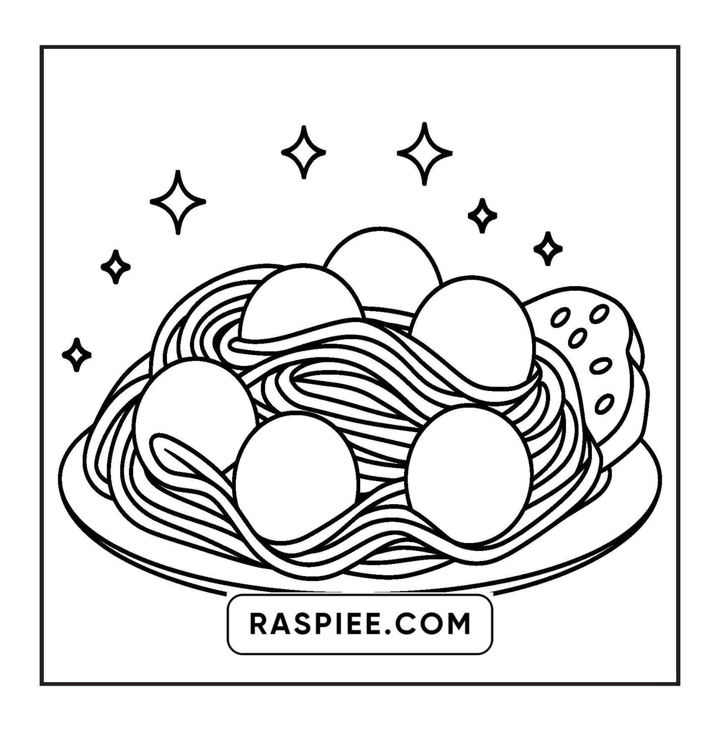 96 Food & Snacks Coloring Pages Bold & Easy Printable