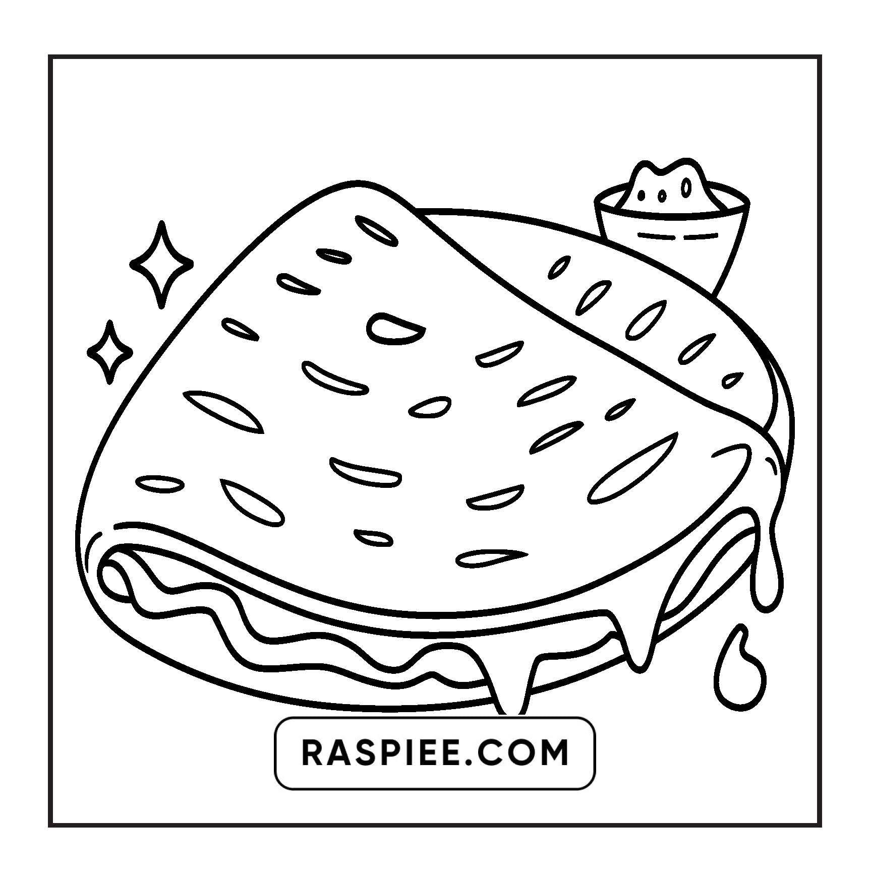 96 Food & Snacks Coloring Pages Bold & Easy Printable