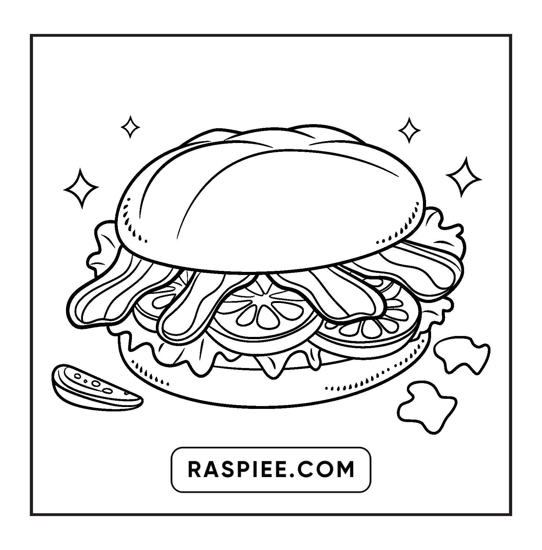 96 Food & Snacks Coloring Pages Bold & Easy Printable