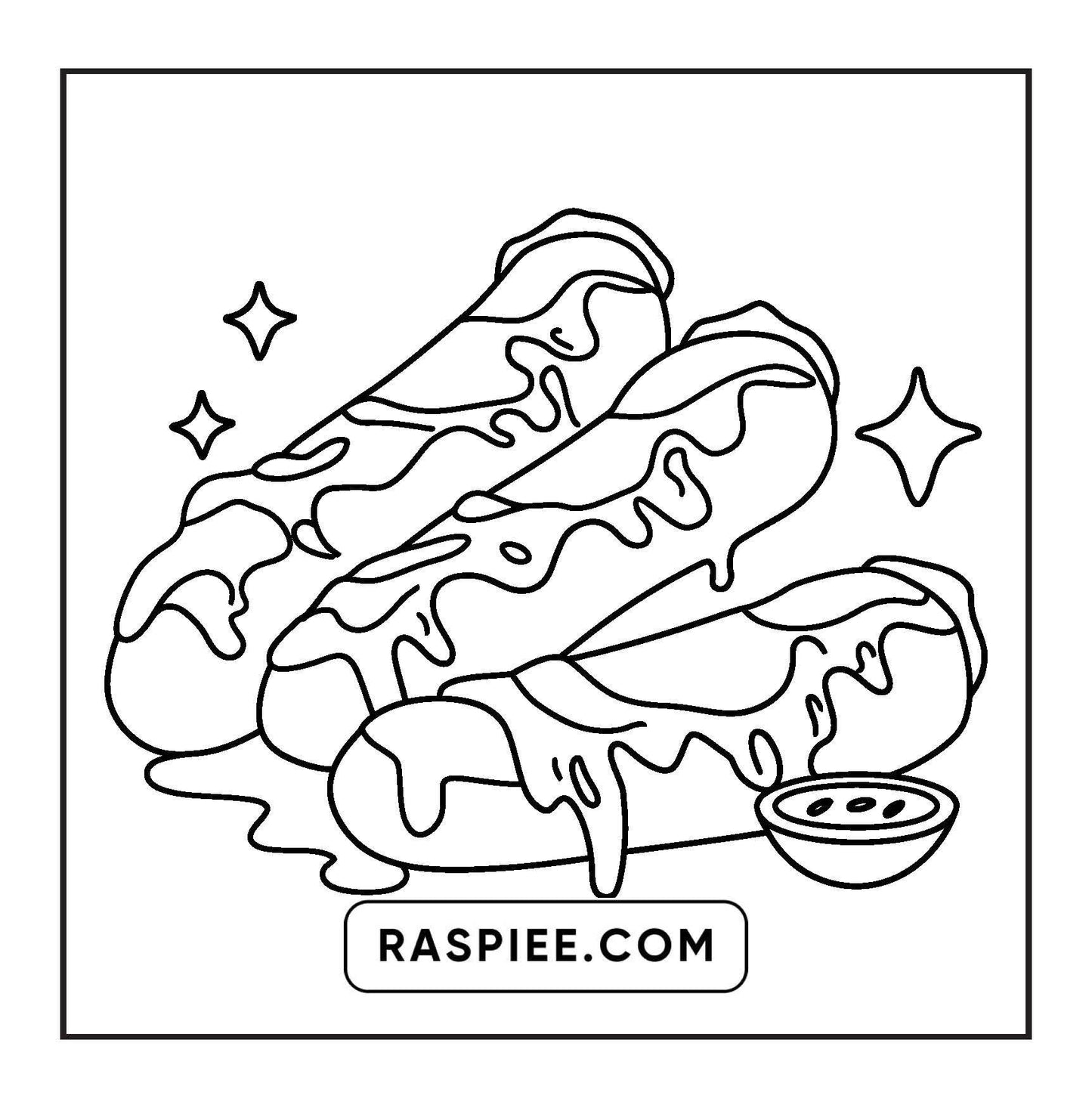 96 Food & Snacks Coloring Pages Bold & Easy Printable