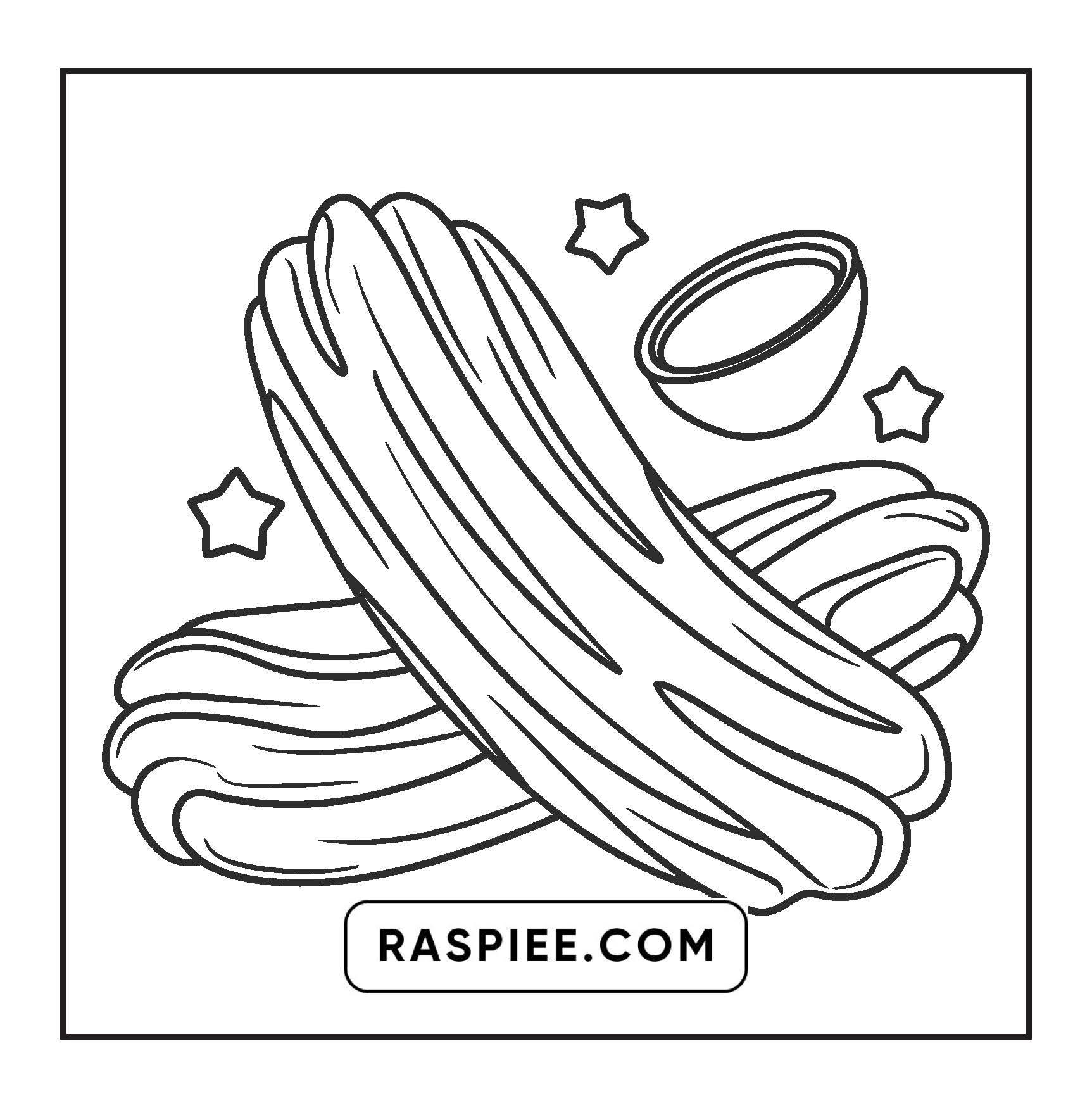 96 Food & Snacks Coloring Pages Bold & Easy Printable
