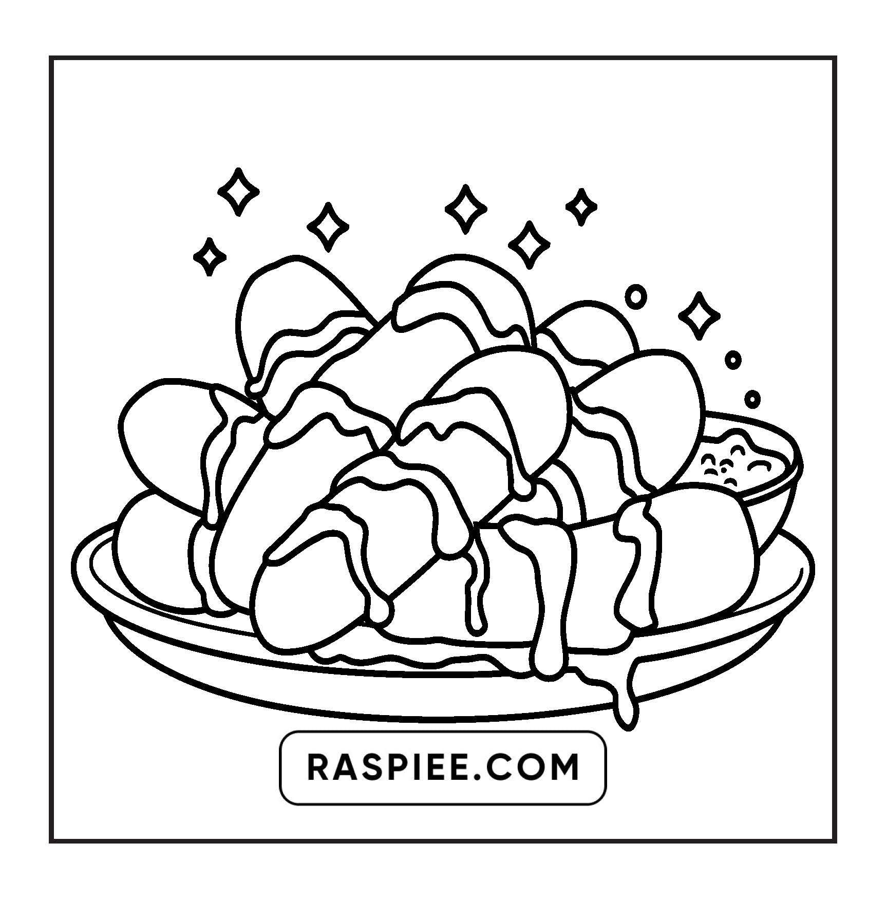 96 Food & Snacks Coloring Pages Bold & Easy Printable
