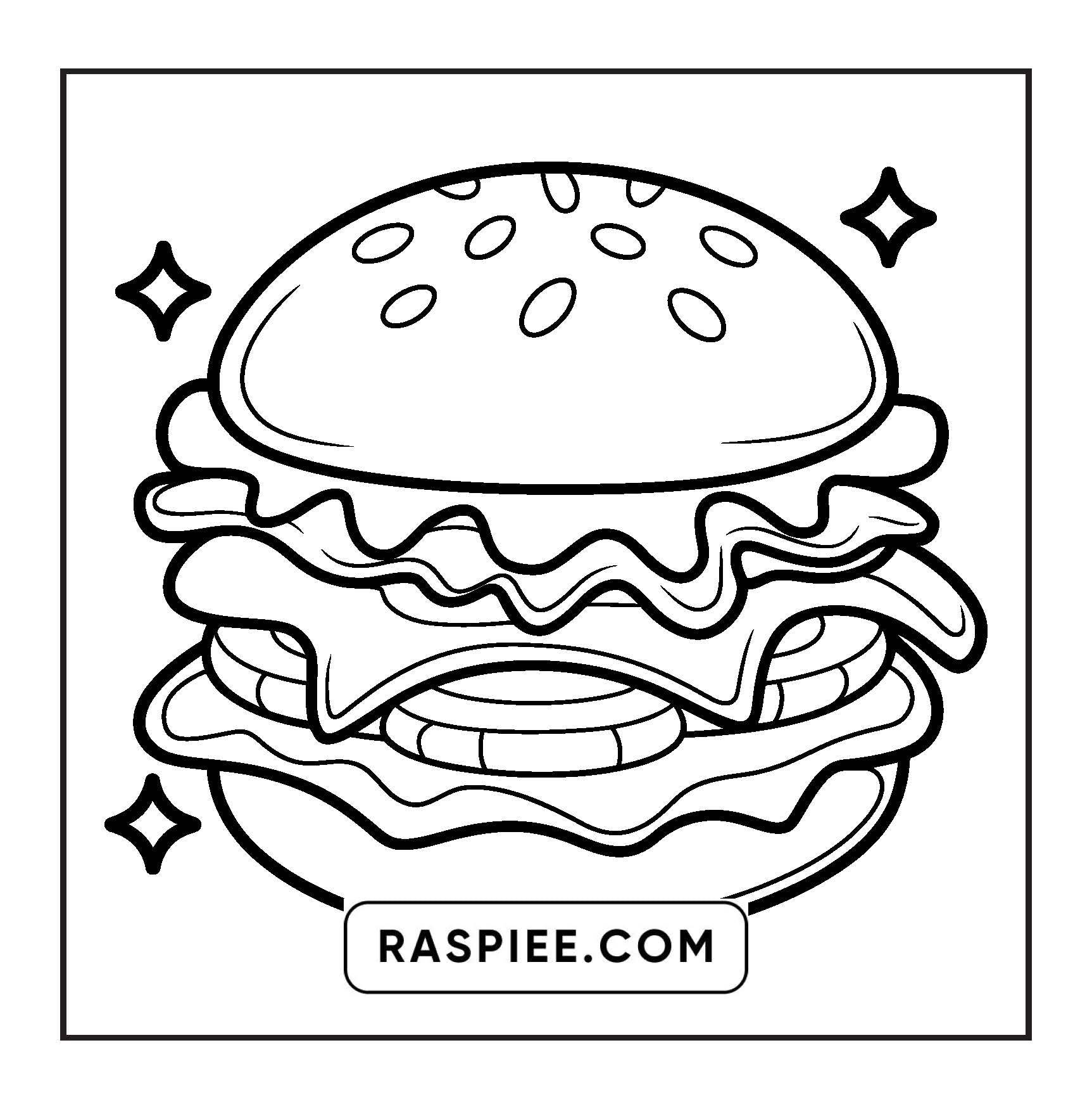 96 Food & Snacks Coloring Pages Bold & Easy Printable