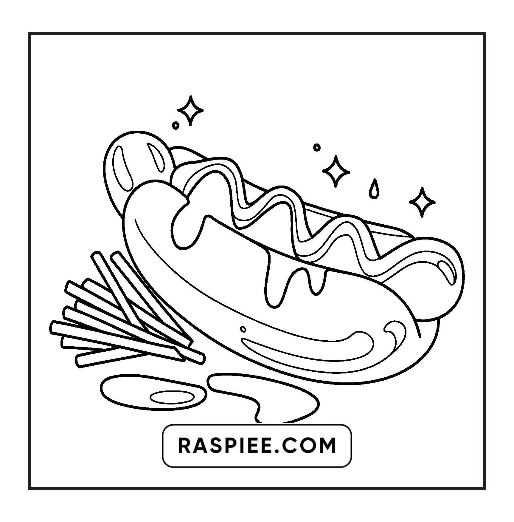 96 Food & Snacks Coloring Pages Bold & Easy Printable