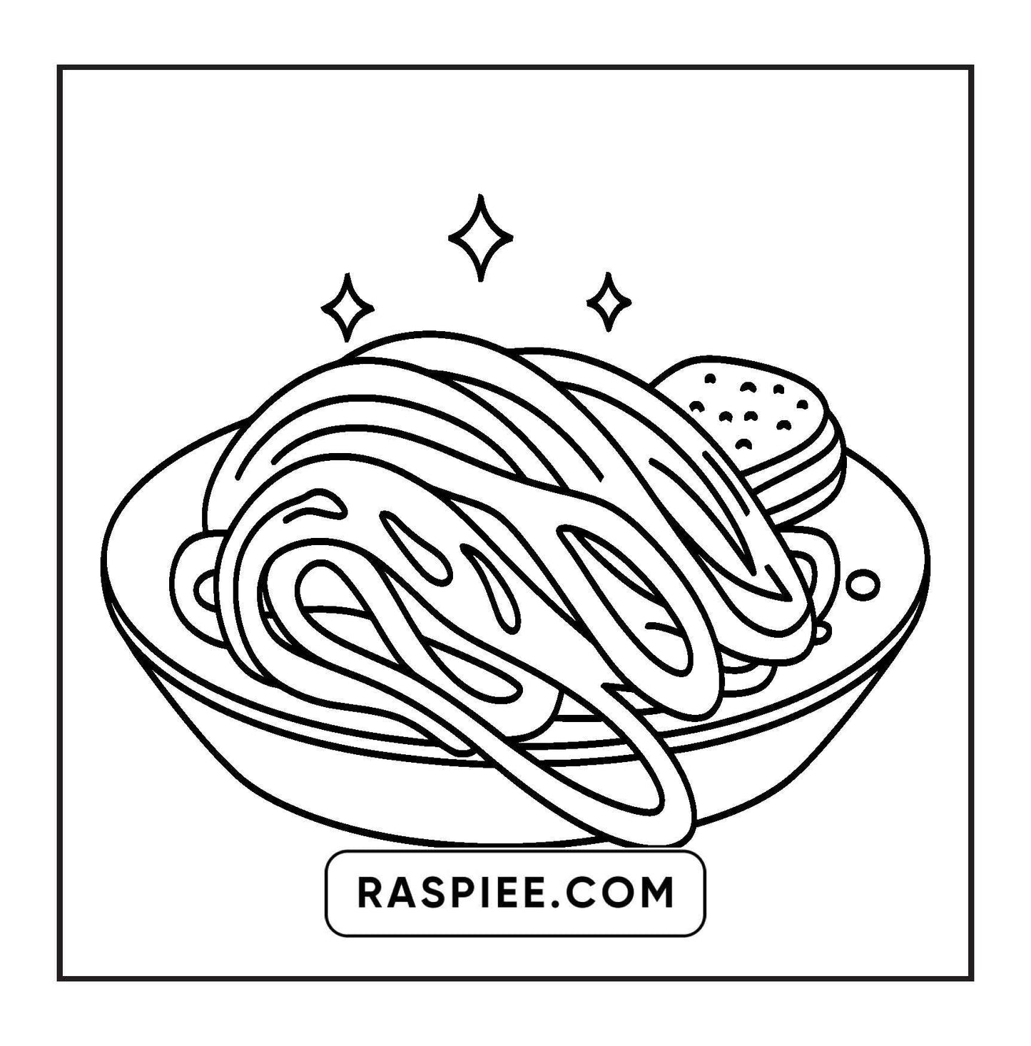 96 Food & Snacks Coloring Pages Bold & Easy Printable