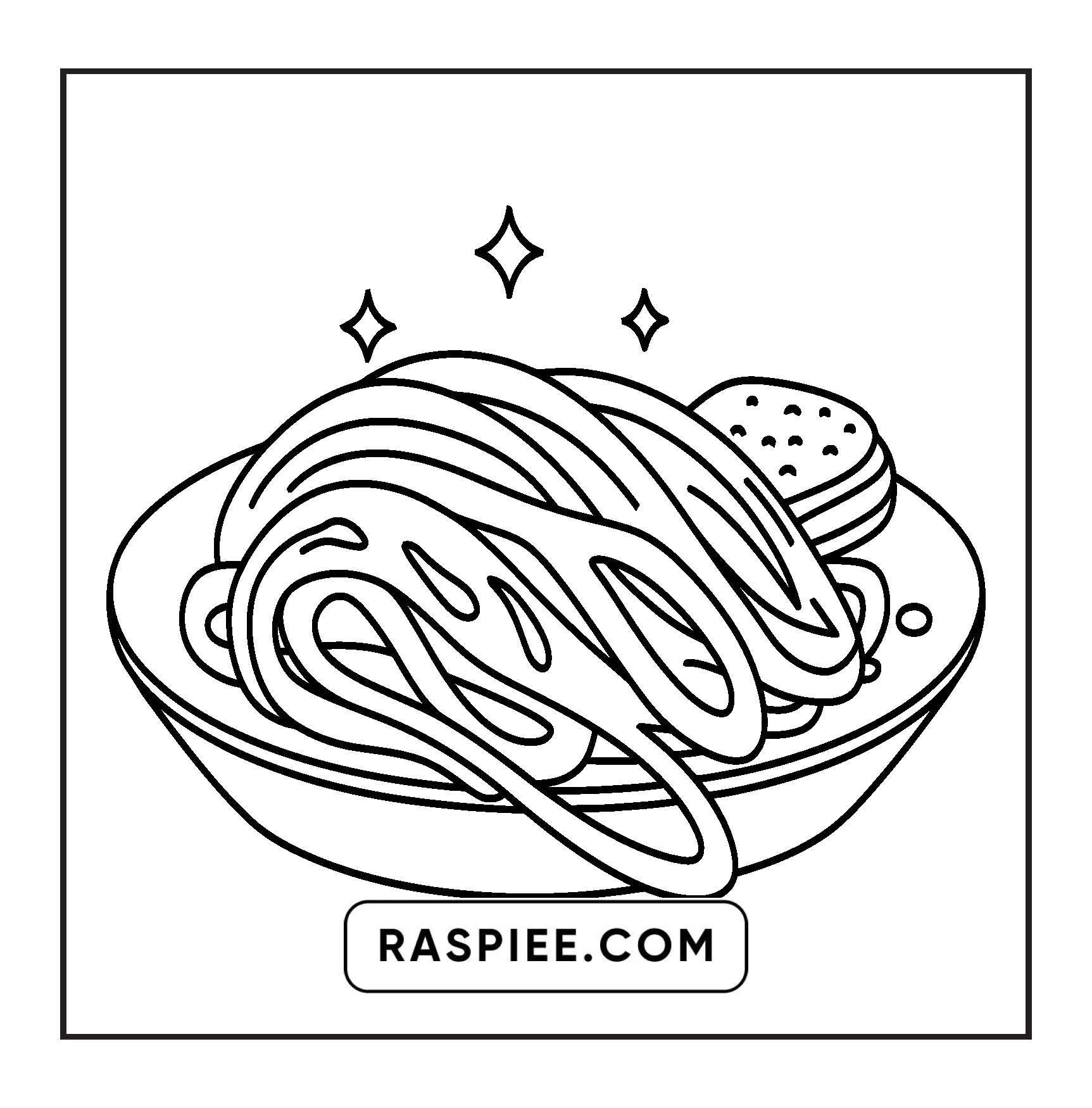 96 Food & Snacks Coloring Pages Bold & Easy Printable