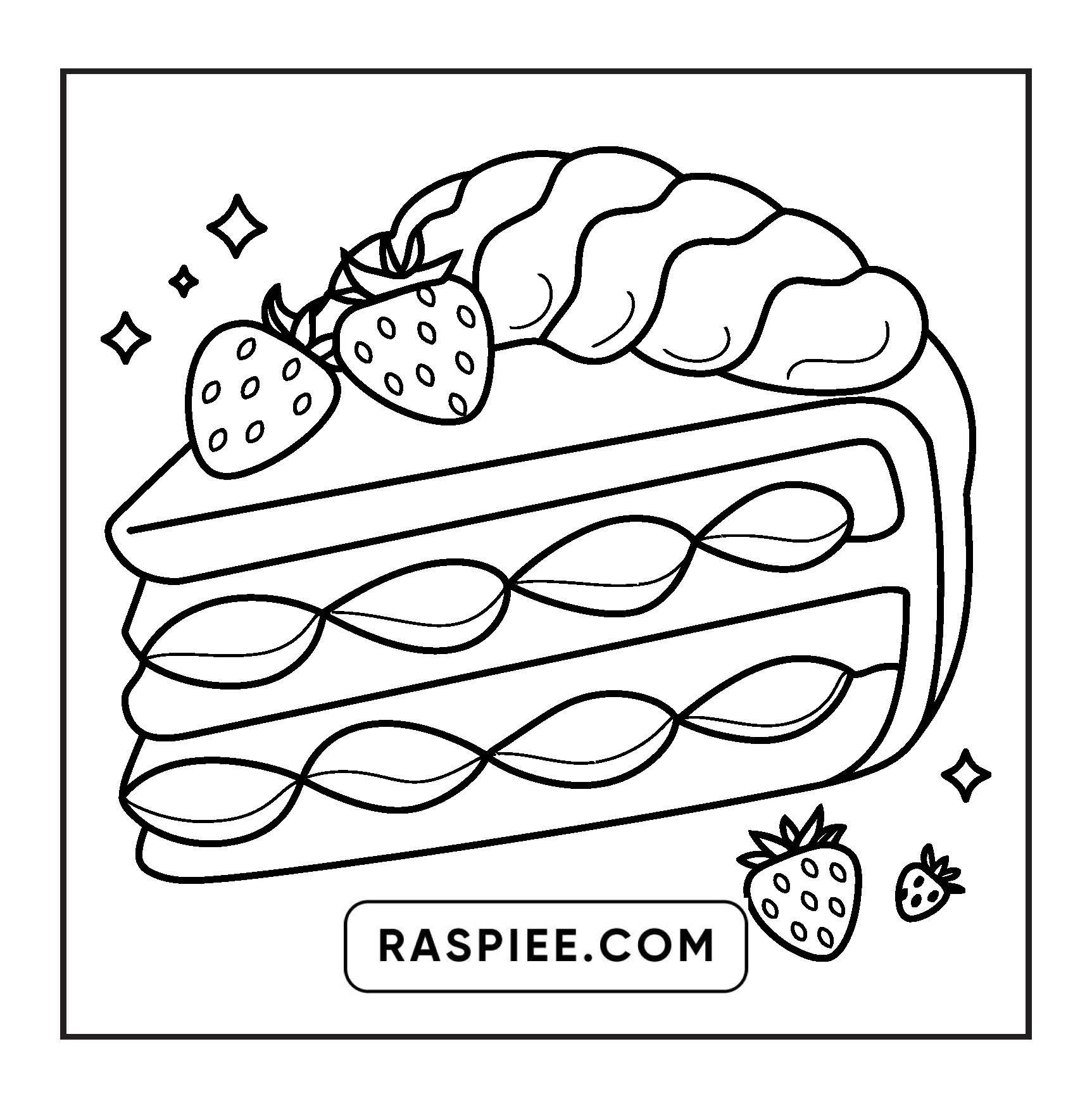 96 Food & Snacks Coloring Pages Bold & Easy Printable