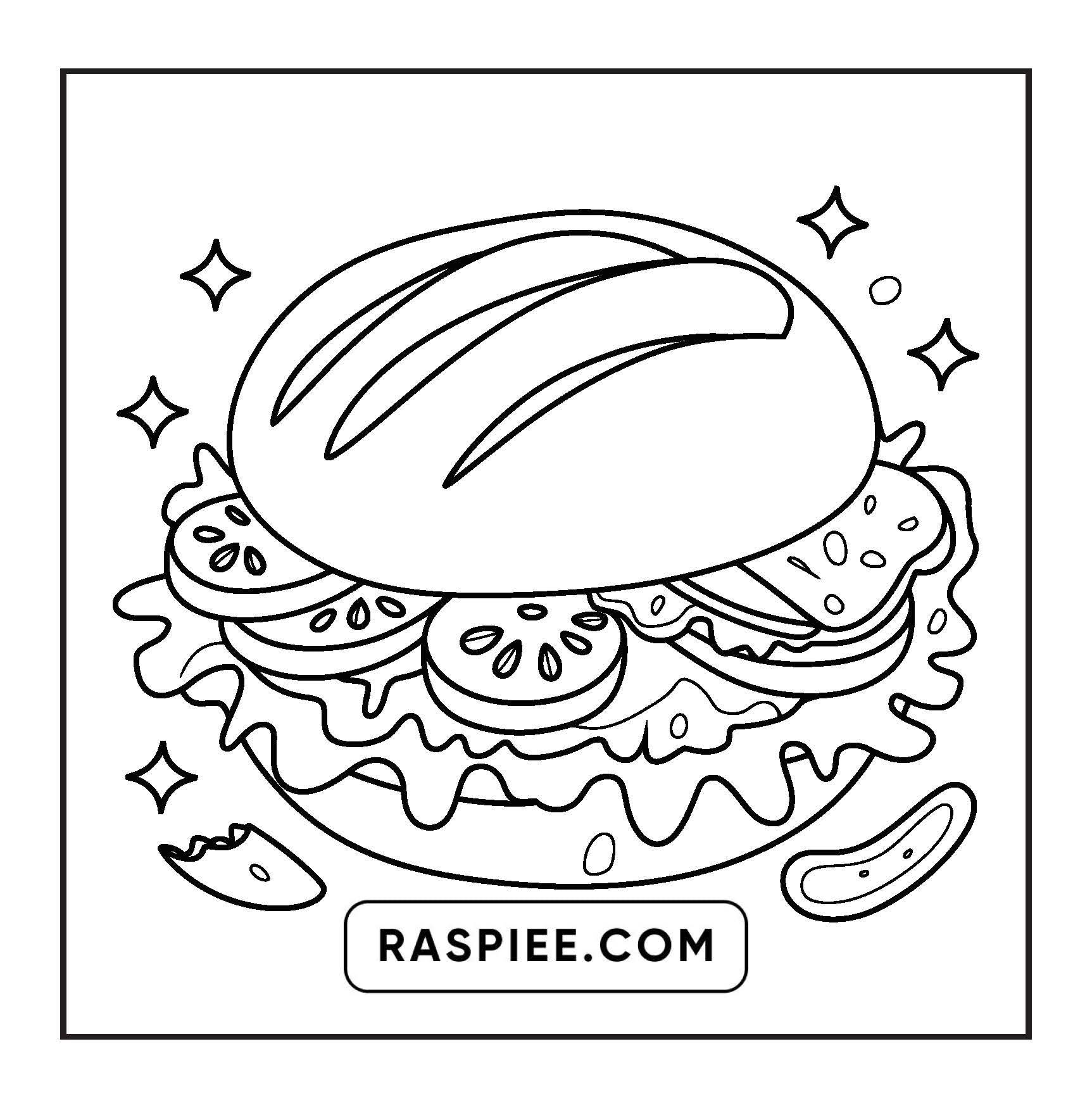 96 Food & Snacks Coloring Pages Bold & Easy Printable