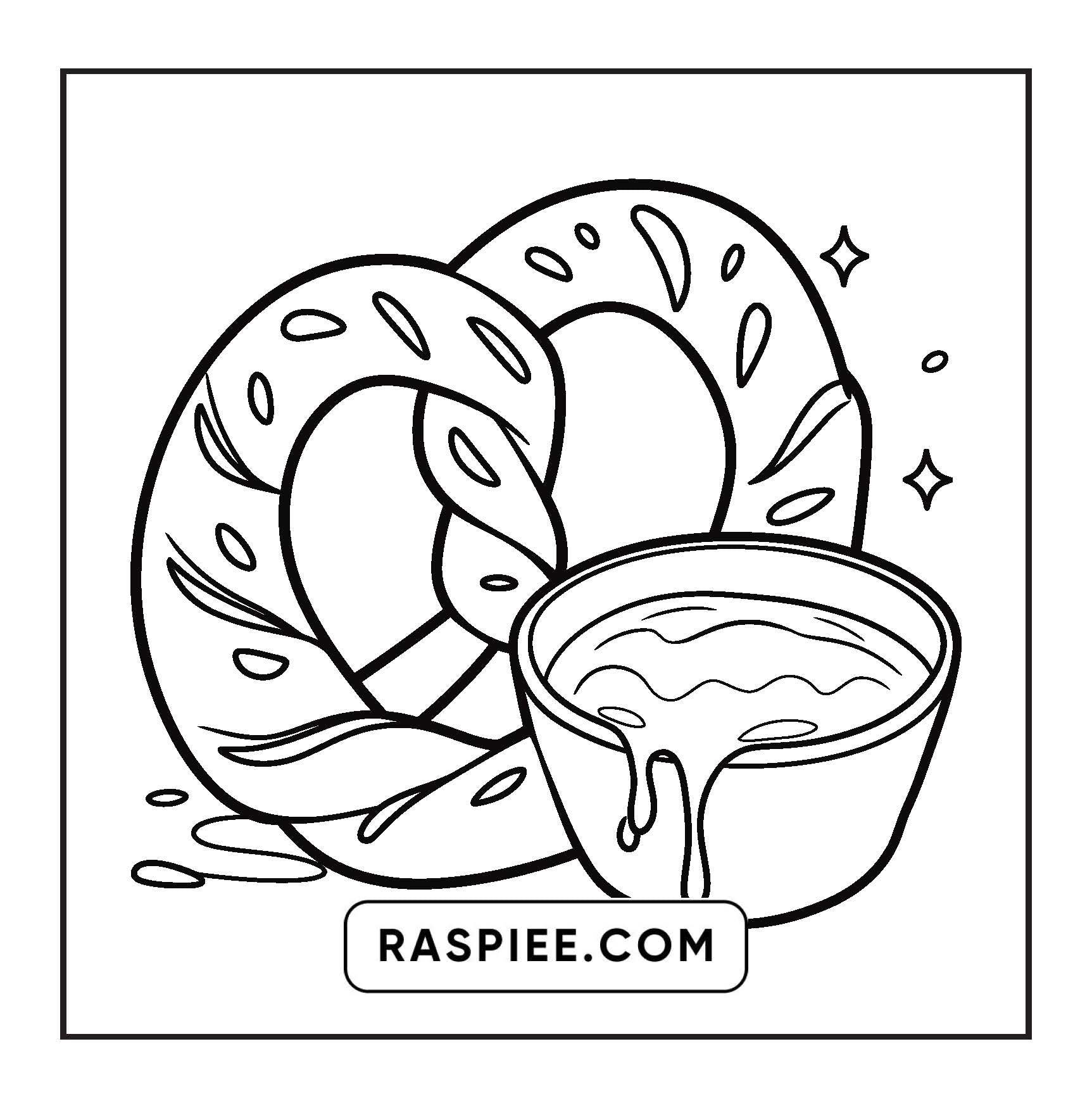 96 Food & Snacks Coloring Pages Bold & Easy Printable