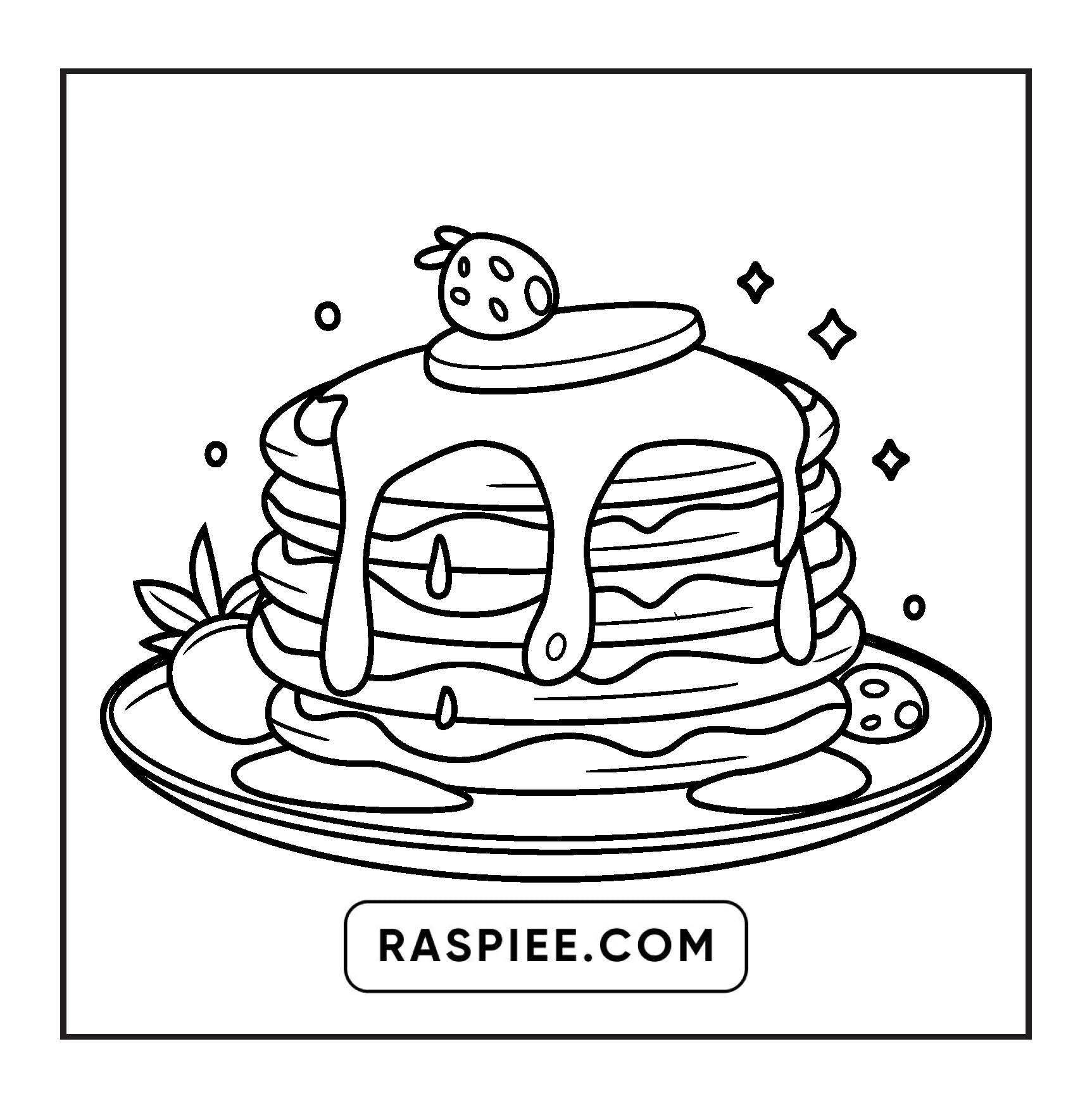 96 Food & Snacks Coloring Pages Bold & Easy Printable