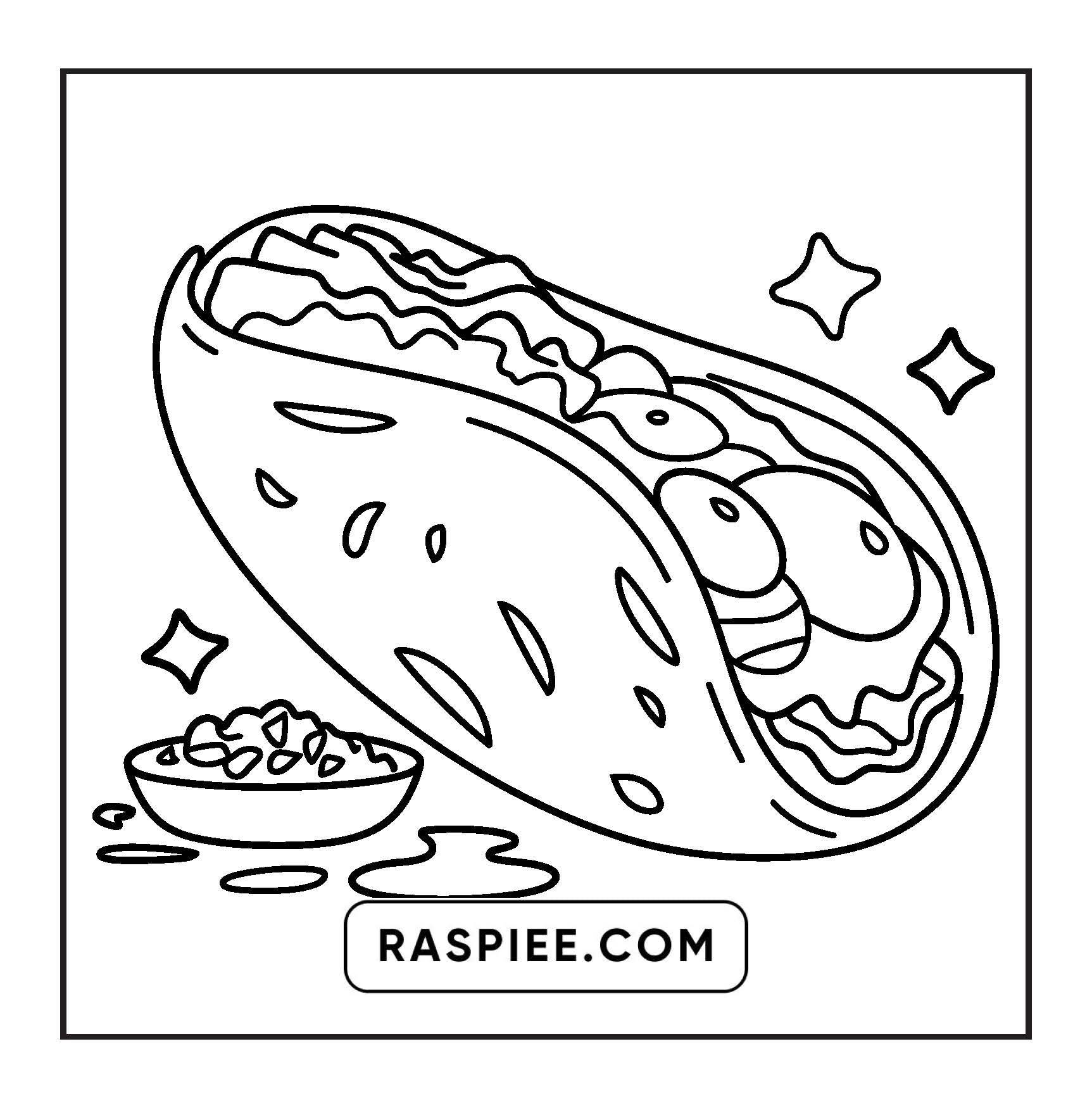 96 Food & Snacks Coloring Pages Bold & Easy Printable