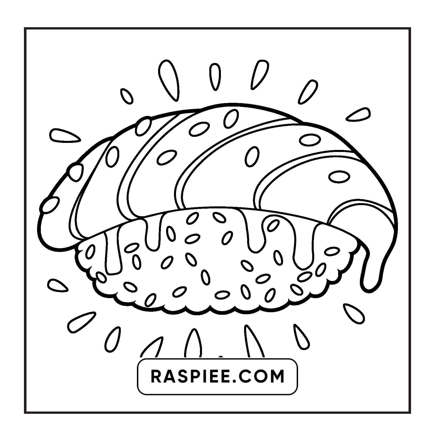 96 Food & Snacks Coloring Pages Bold & Easy Printable