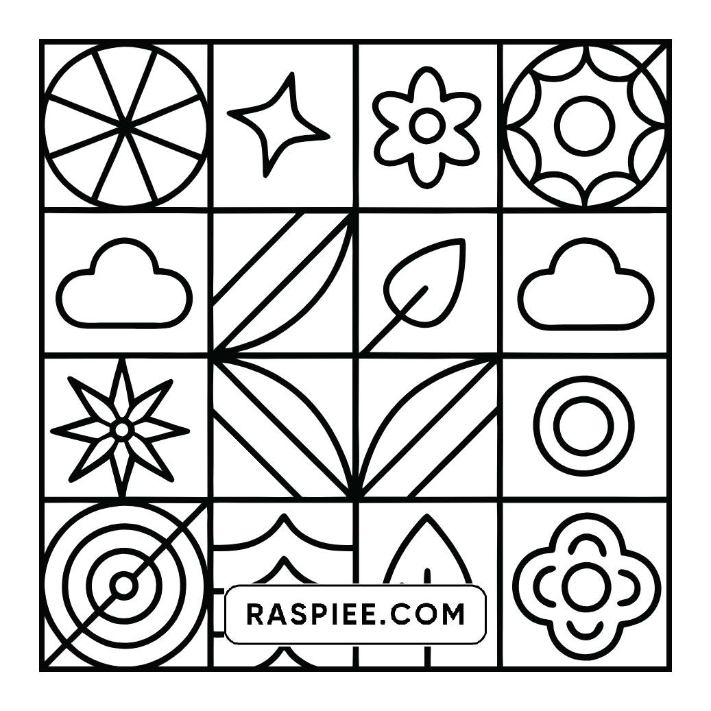 98 Bold and Easy Comfy Patterns Coloring Pages