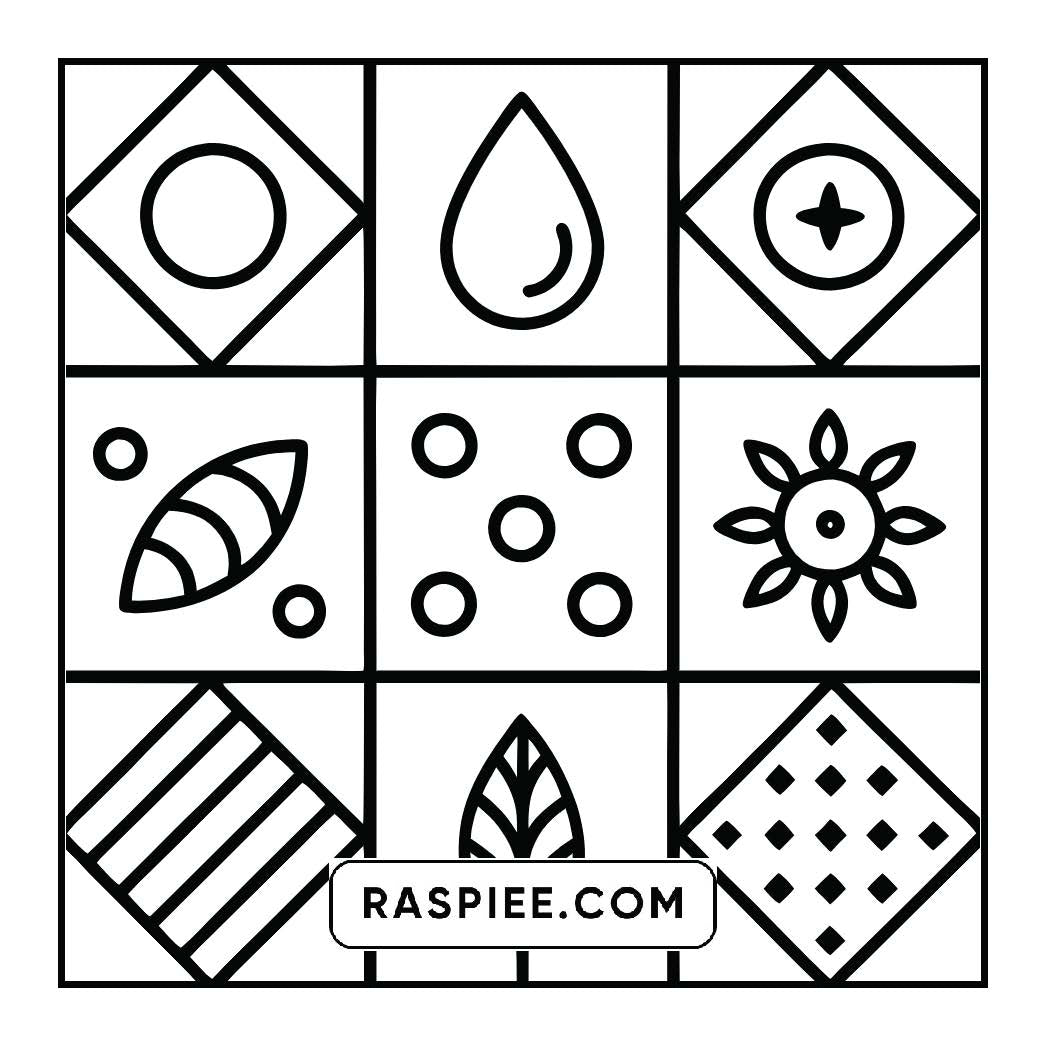 98 Bold and Easy Comfy Patterns Coloring Pages