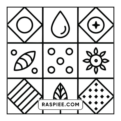 98 Bold and Easy Comfy Patterns Coloring Pages