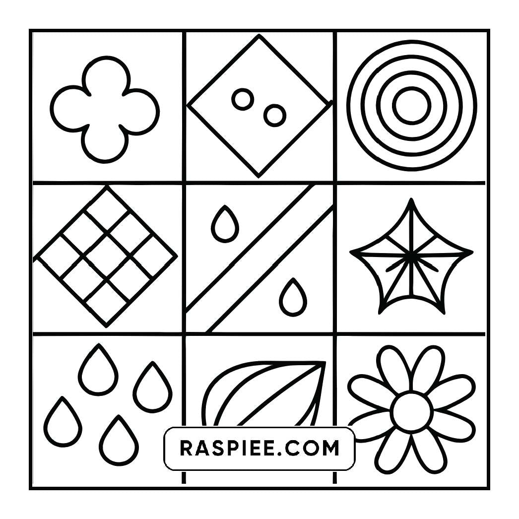 98 Bold and Easy Comfy Patterns Coloring Pages