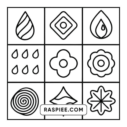 98 Bold and Easy Comfy Patterns Coloring Pages