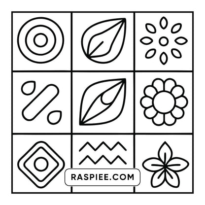 98 Bold and Easy Comfy Patterns Coloring Pages